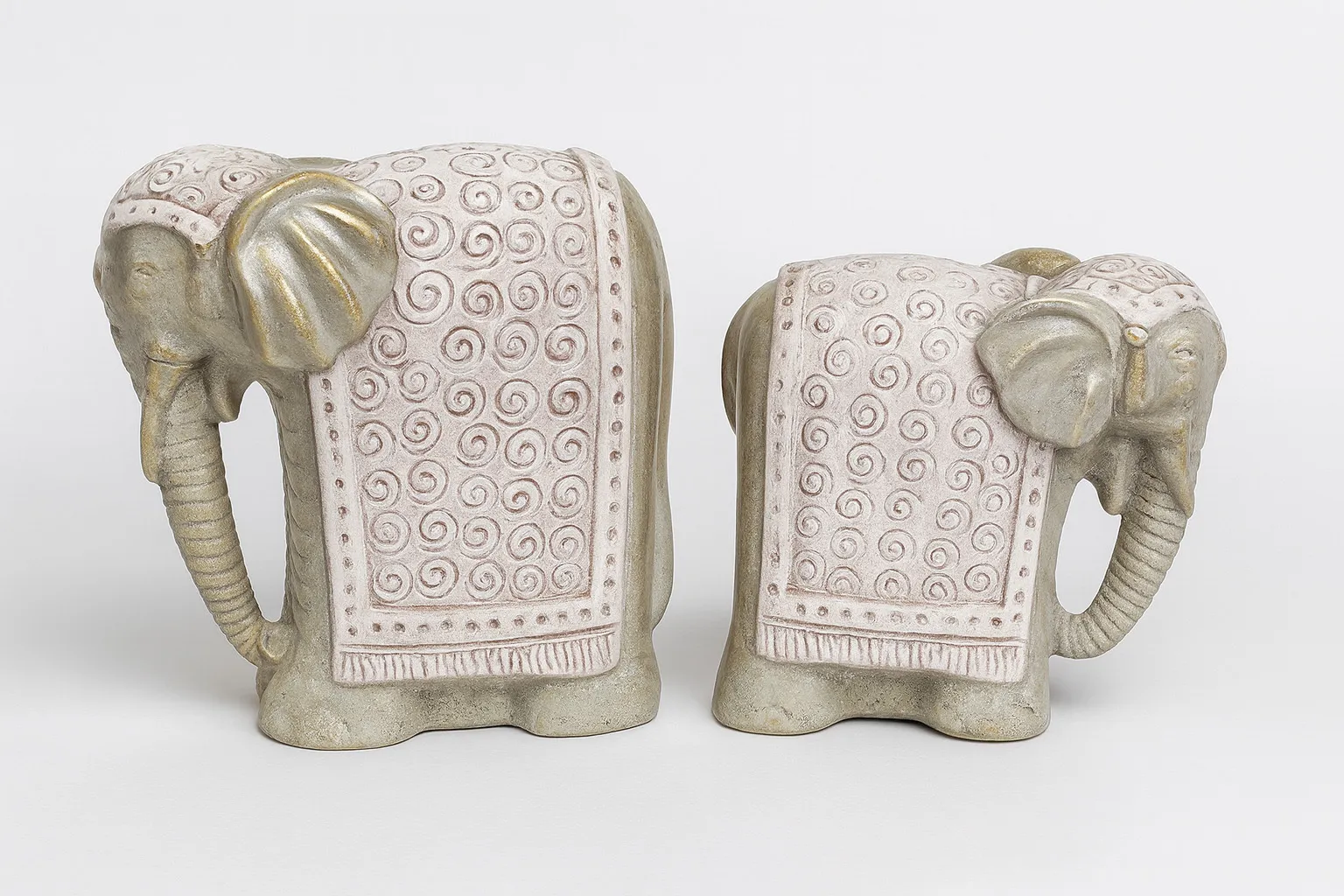 Decorative Ceramic Elephant Set