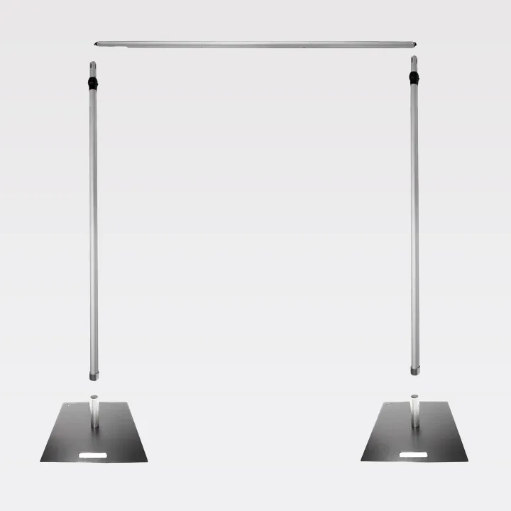 Set of 3 m backdrop stand