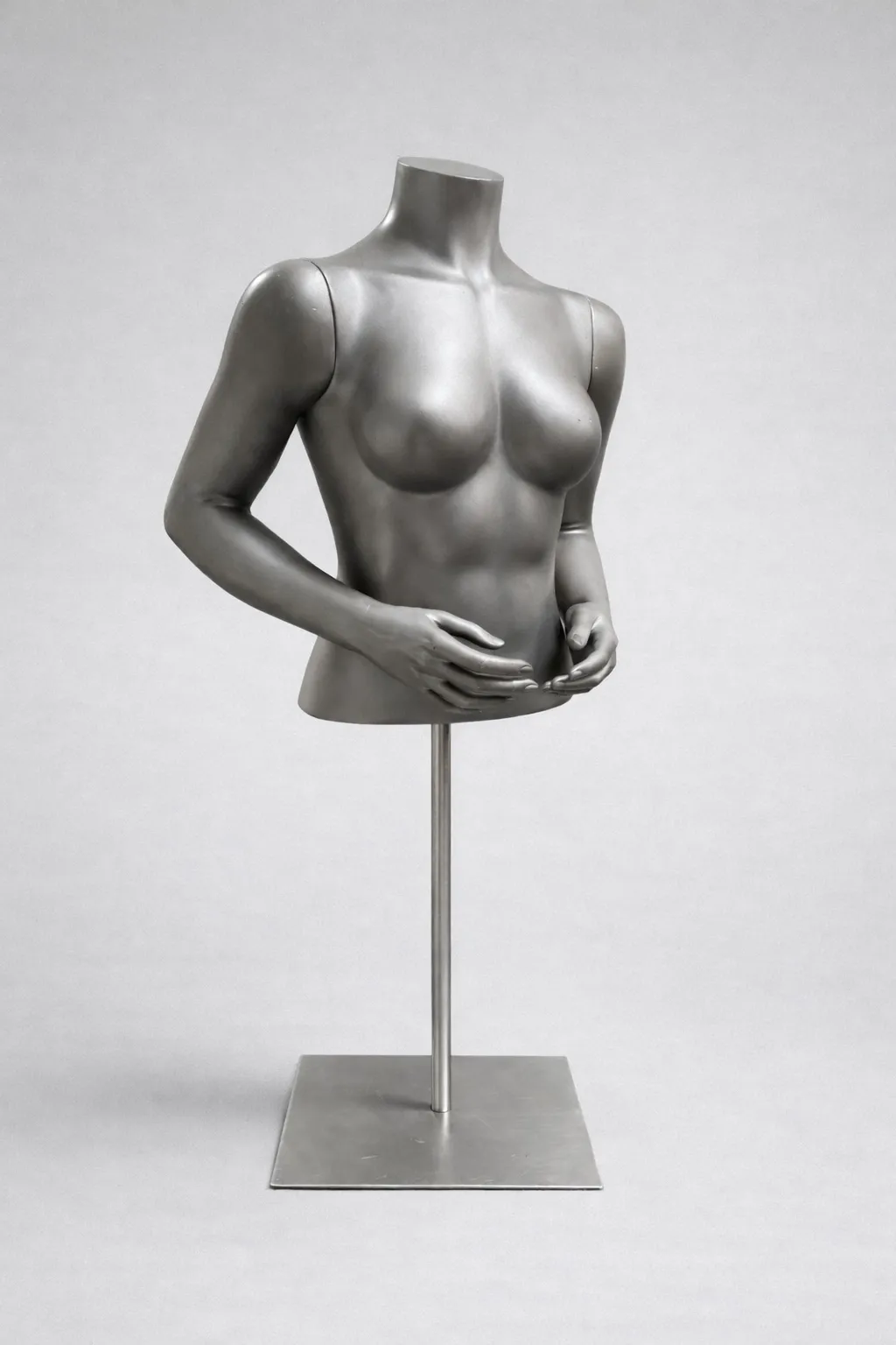 Female Half Torso Mannequin With Hands