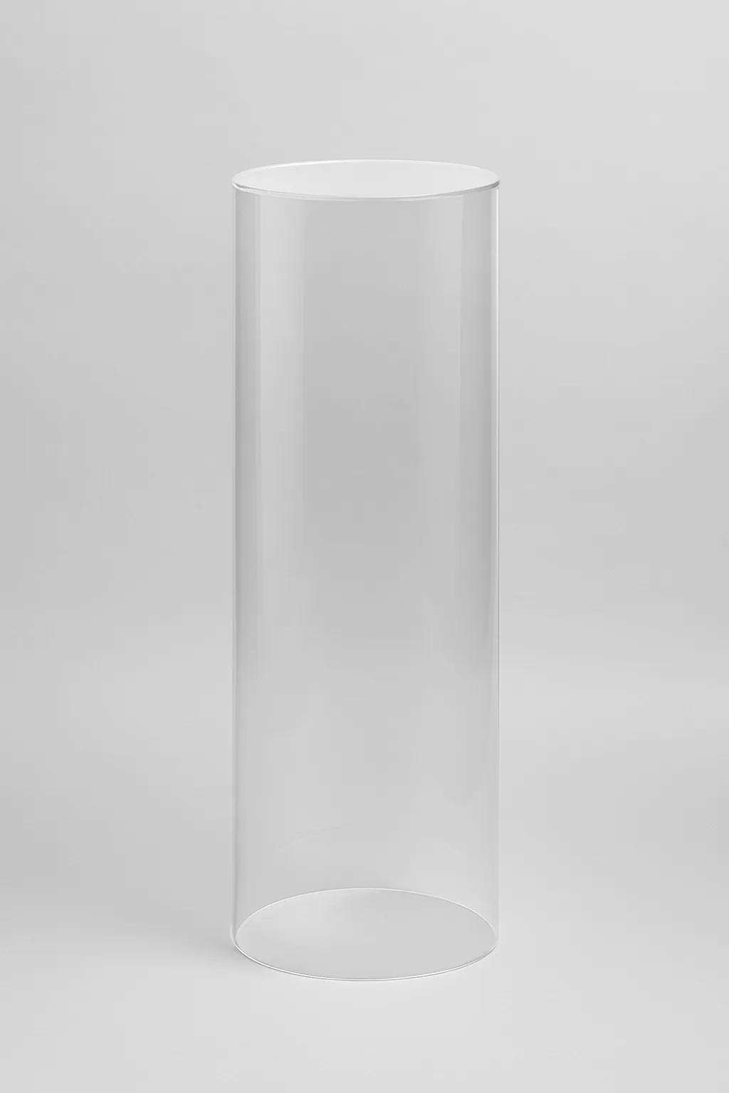 Clear Acrylic Cylinder Plinth