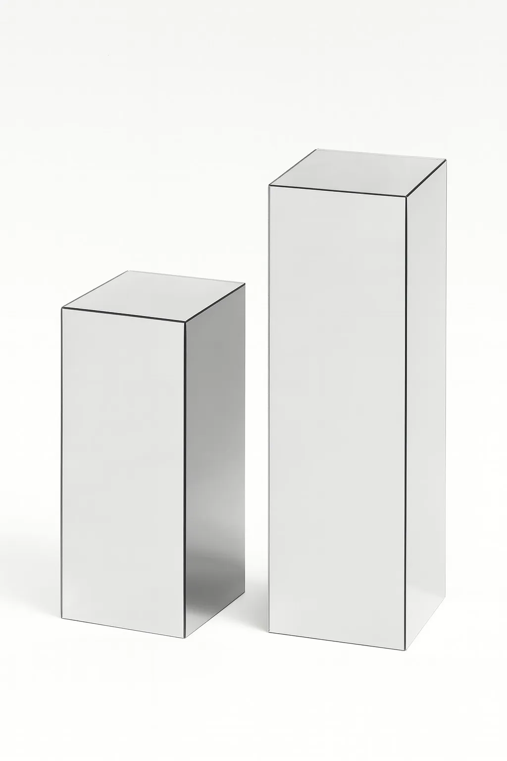 Mirror Finish Metal Display Plinth