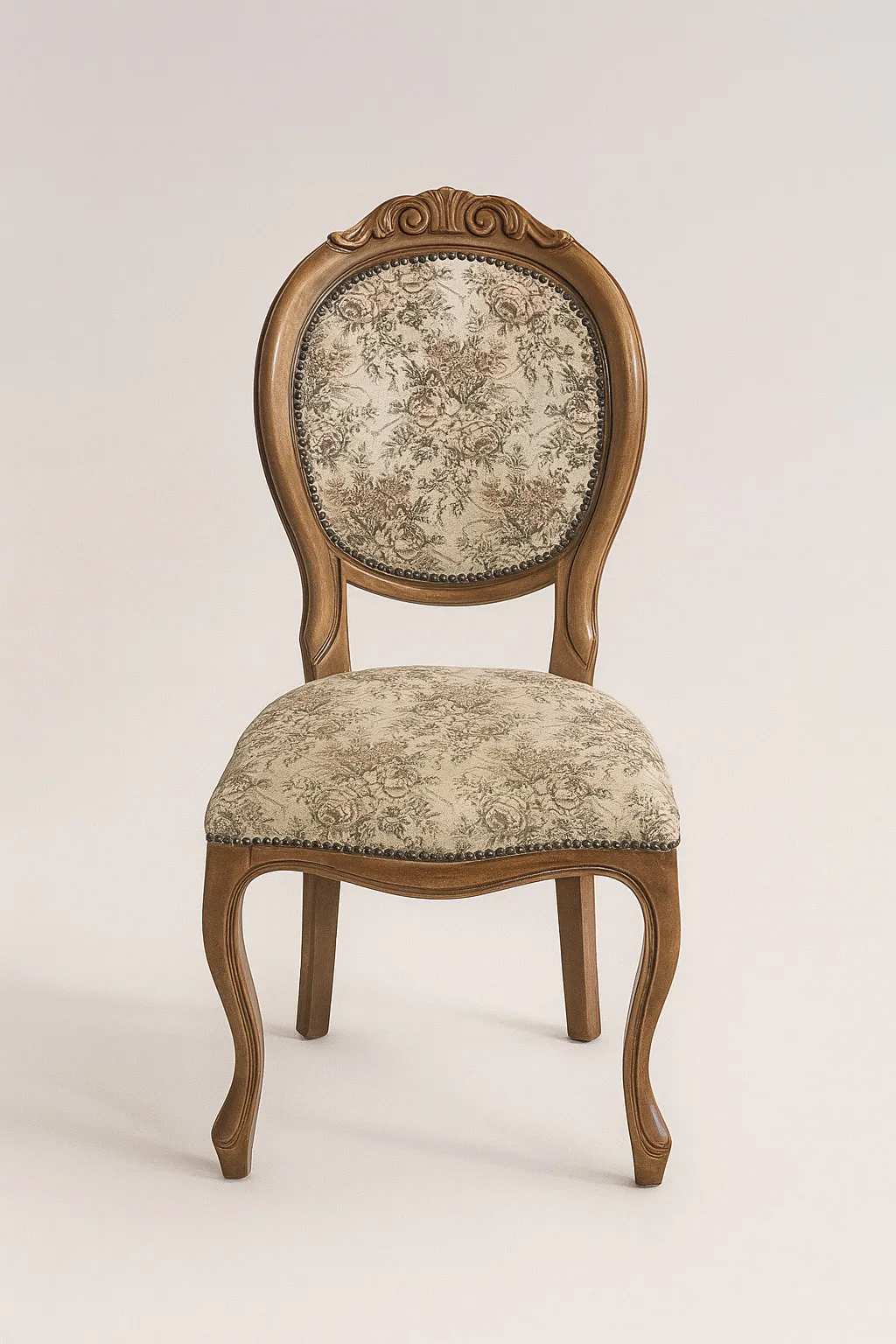 Vintage French Floral Chair for Bridal or Signing Table