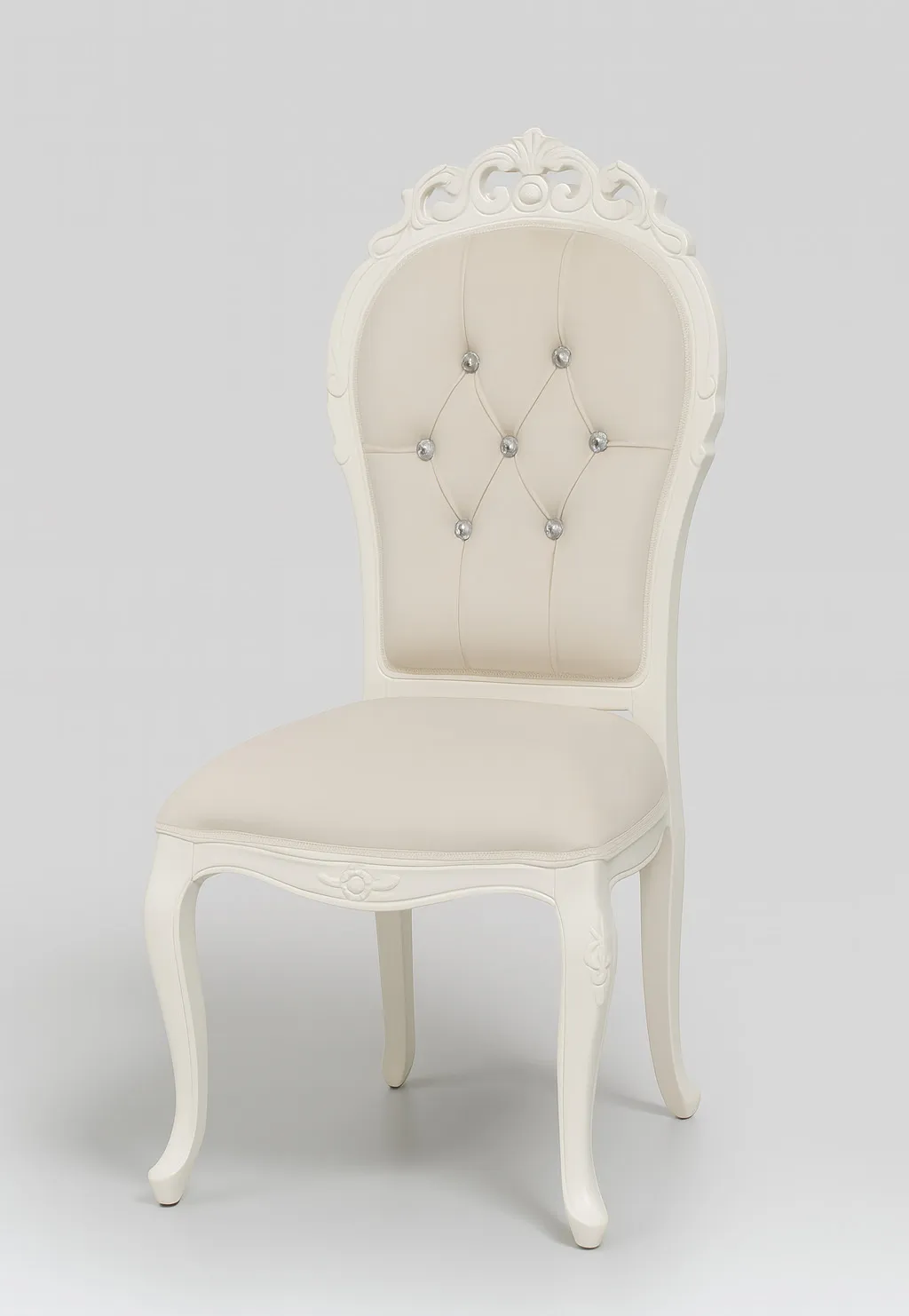 White Padded Chair for Signing or Bridal Table