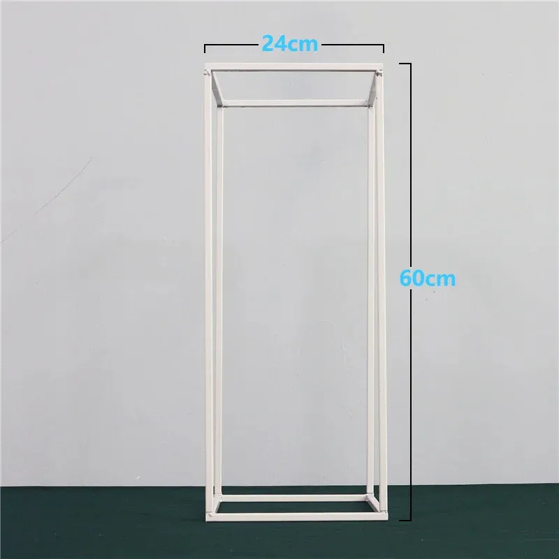 White metal flower/centerpiece stand plinth 60 cm