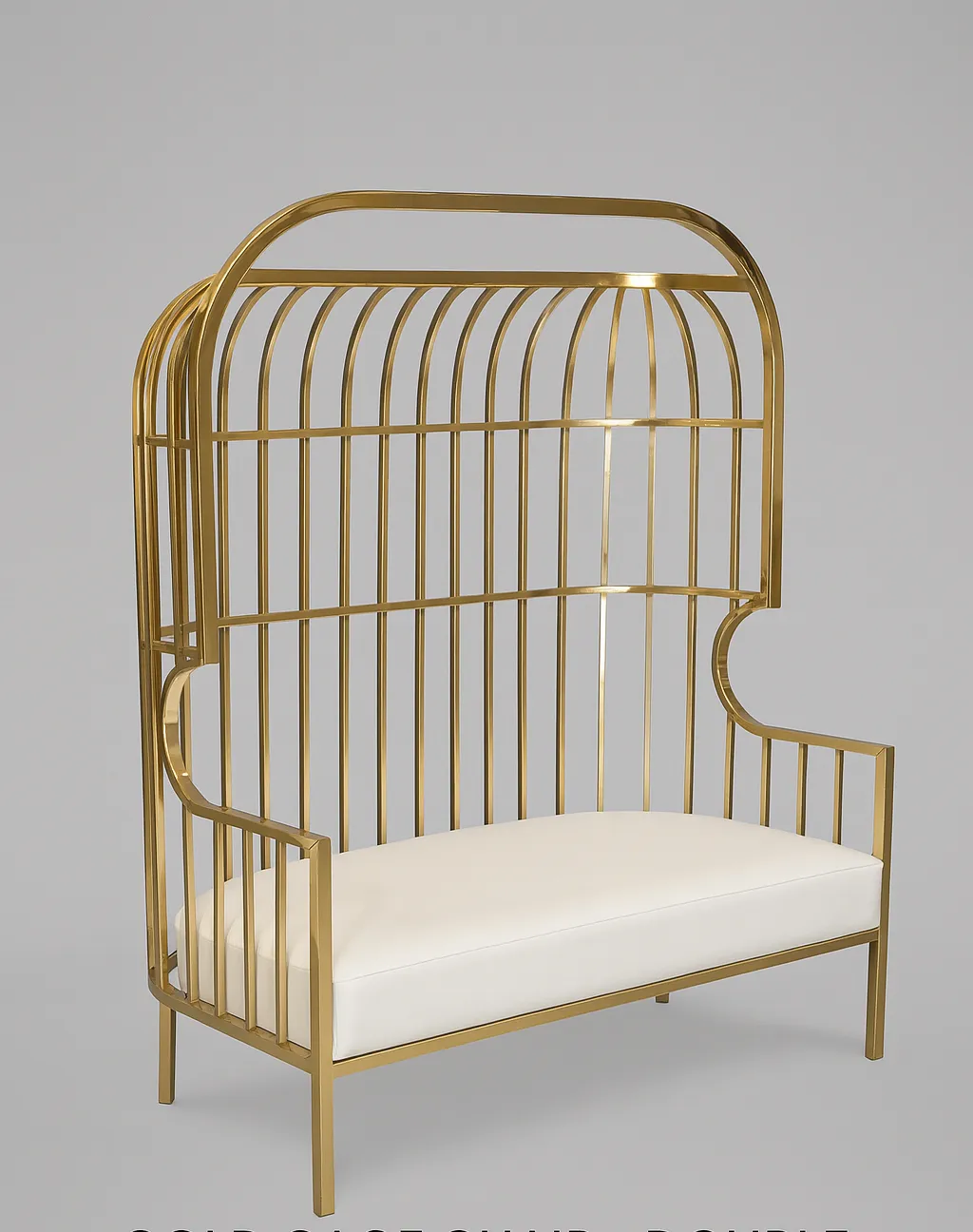 Gold Cage Chair  Double