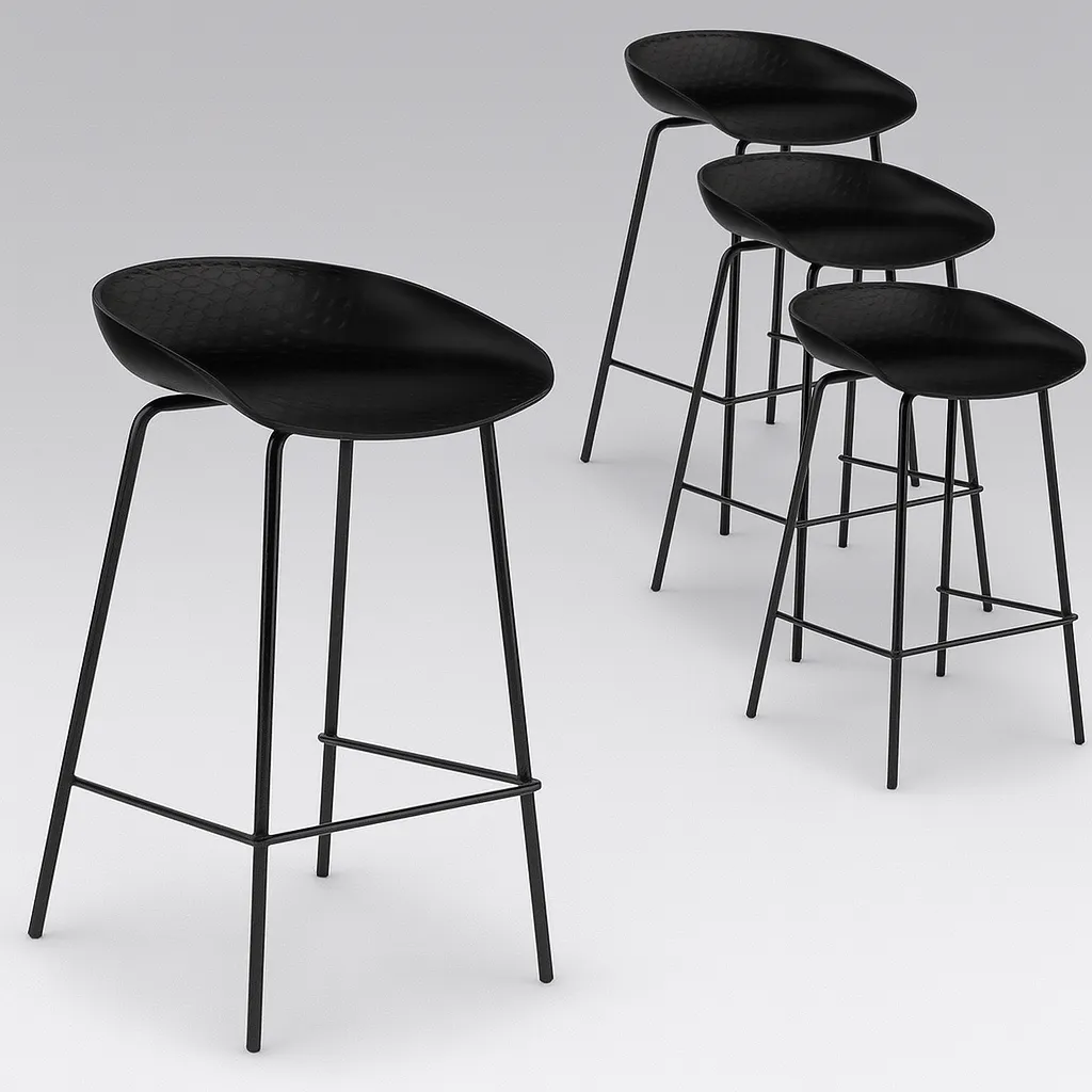 Black Bar Stool 