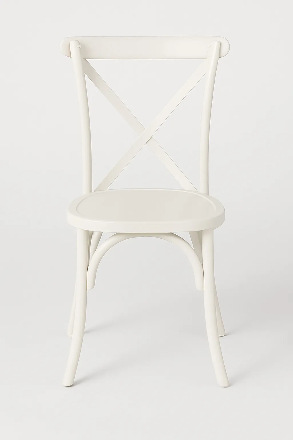 Crossback Wooden White Chairs for Signing or Bridal Table