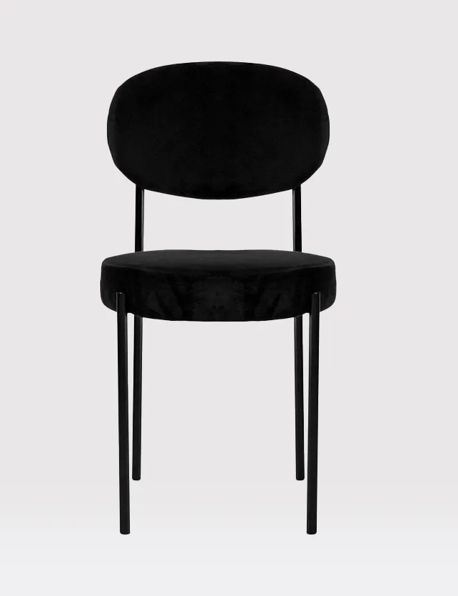 Black Velvet Chair 