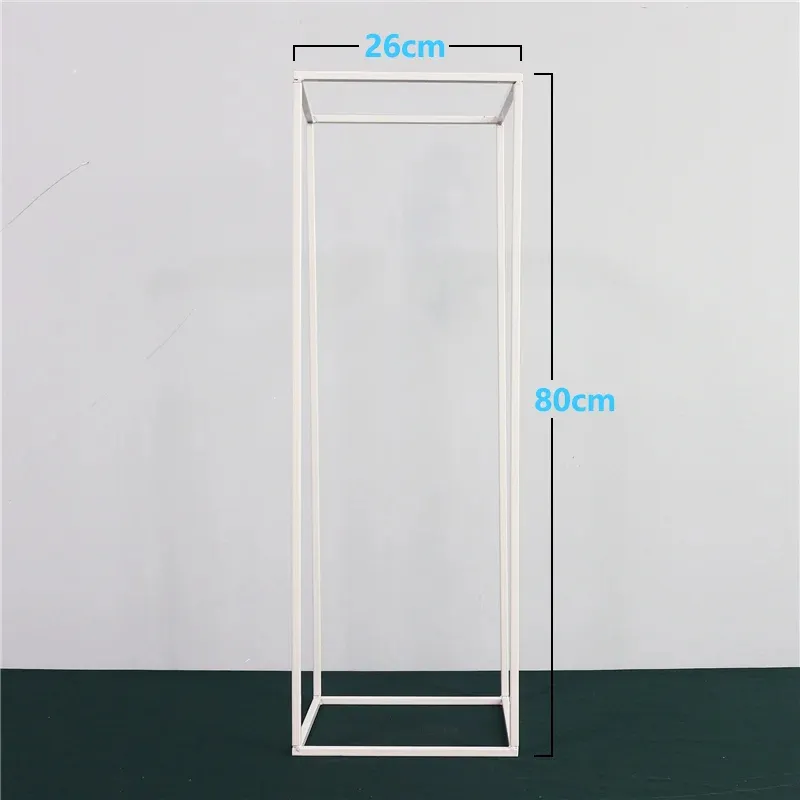 White metal flower/centerpiece stand plinth 80 cm