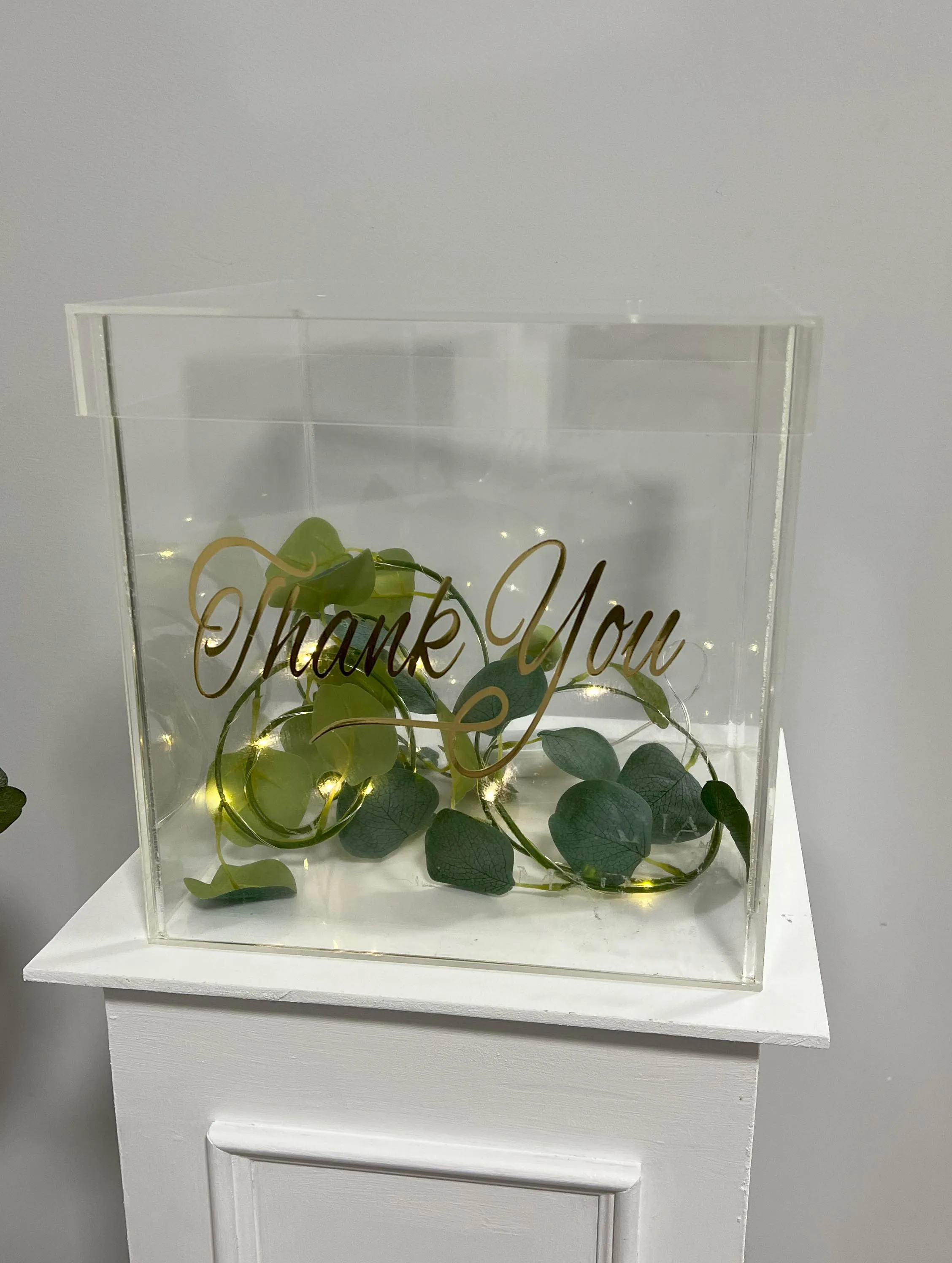 Wishing well acrylic clear transparent