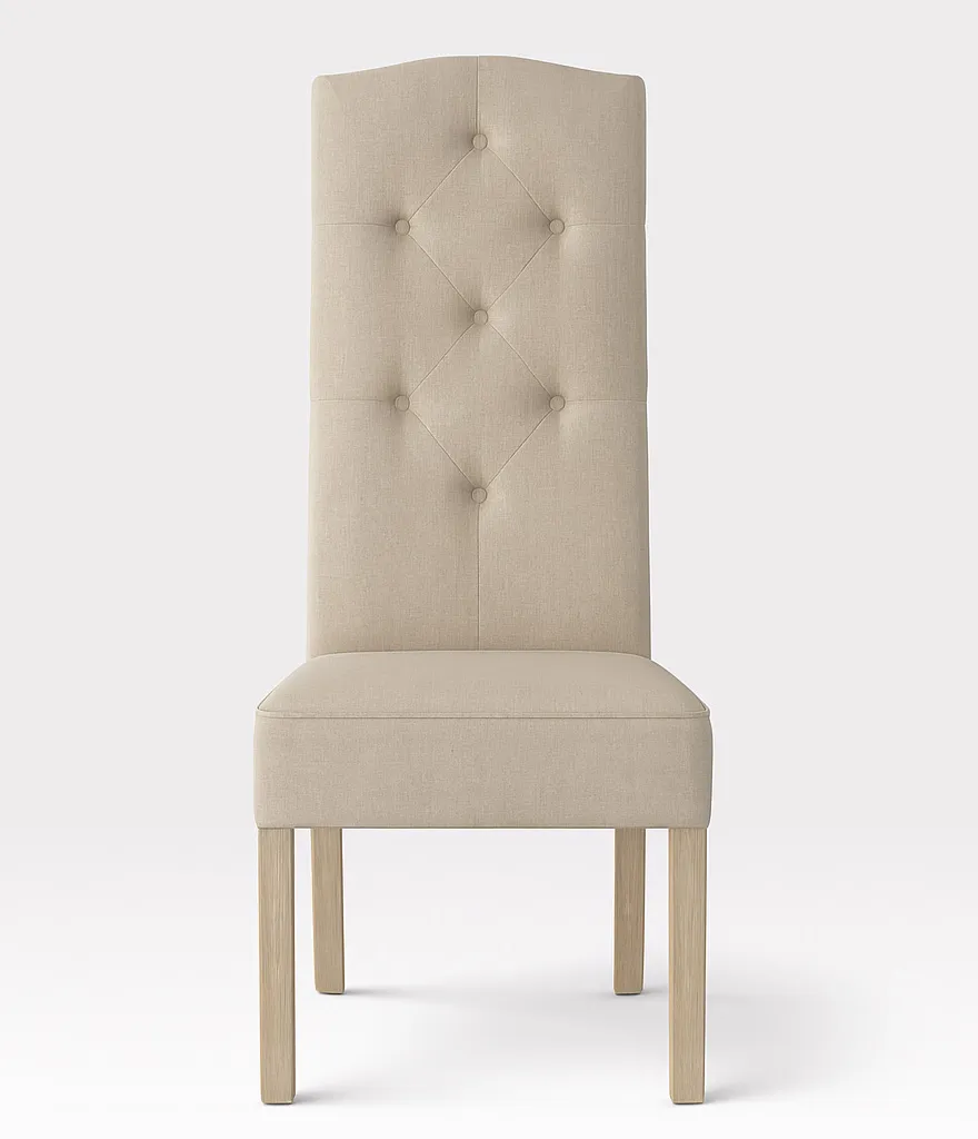 Light Grey Hampton-Style Bridal Chair