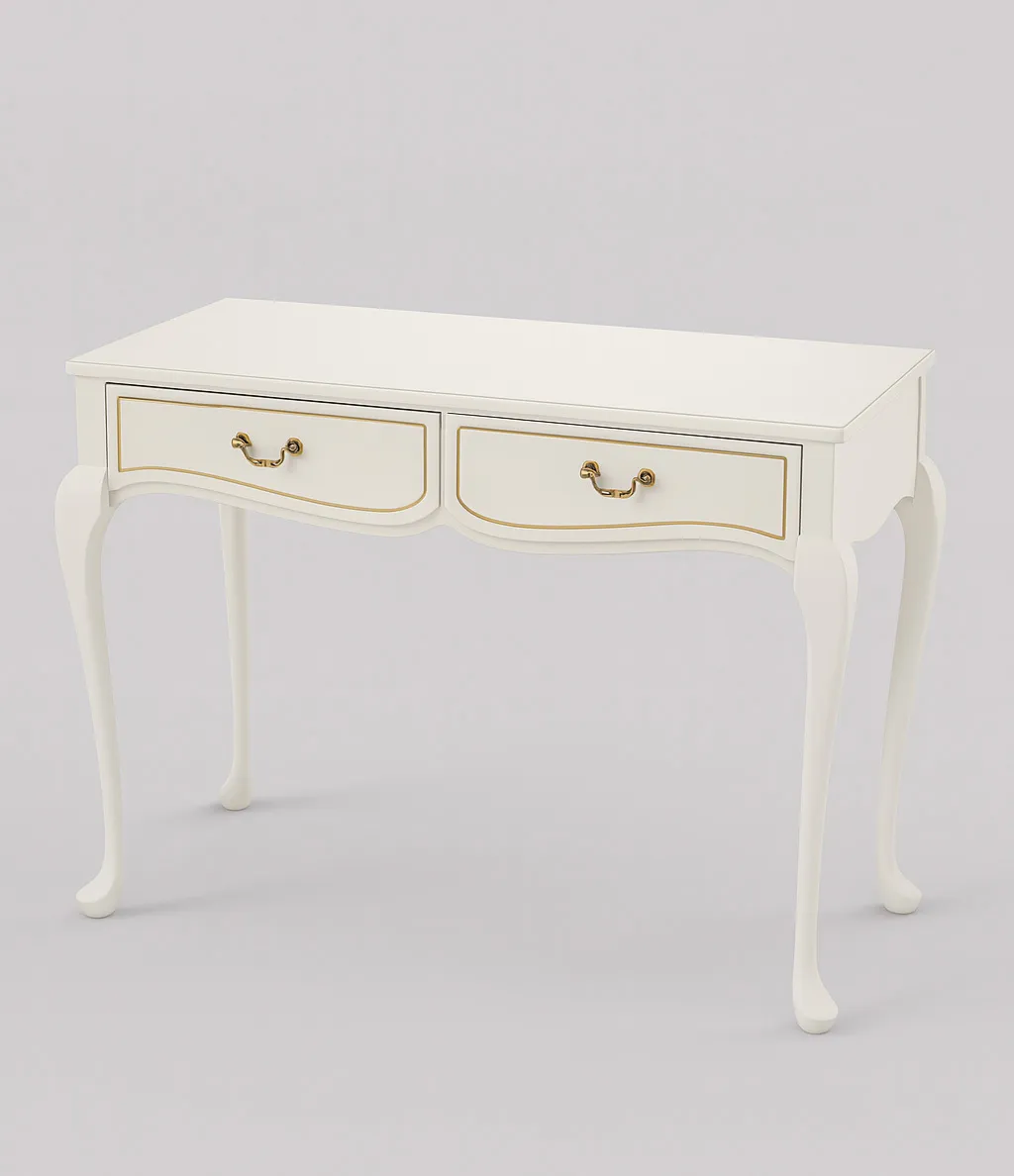 Signing Table White - Curved Legs