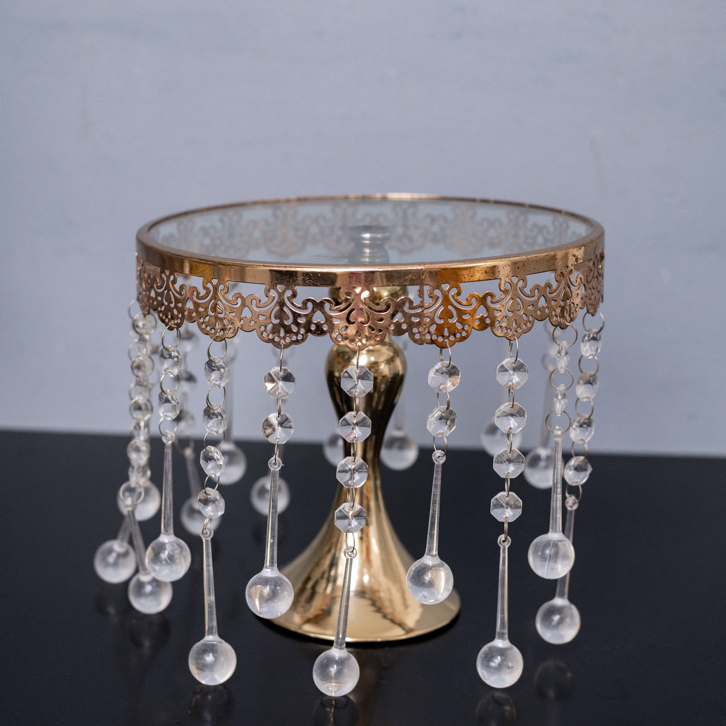 Antique Cake Stand Holder Gold