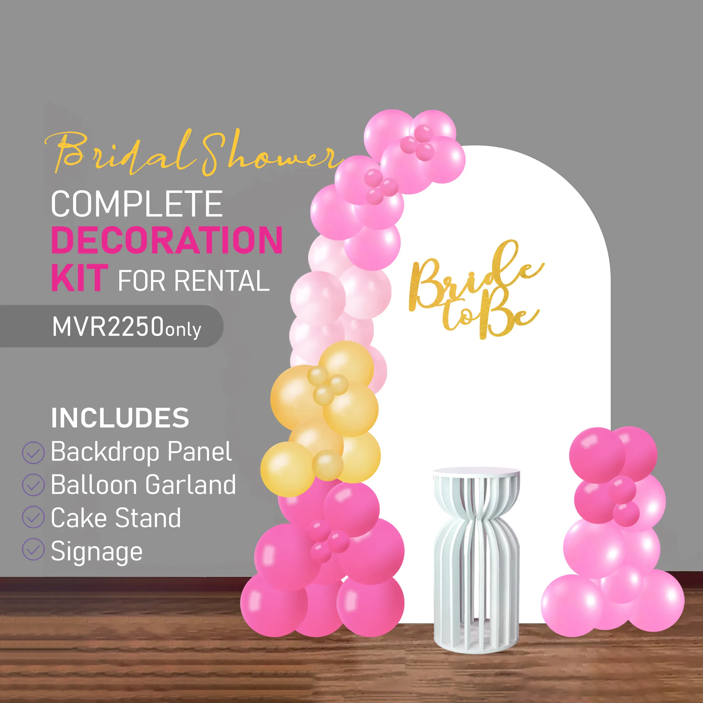 Complete Decoration Setup Kit Bridal Shower