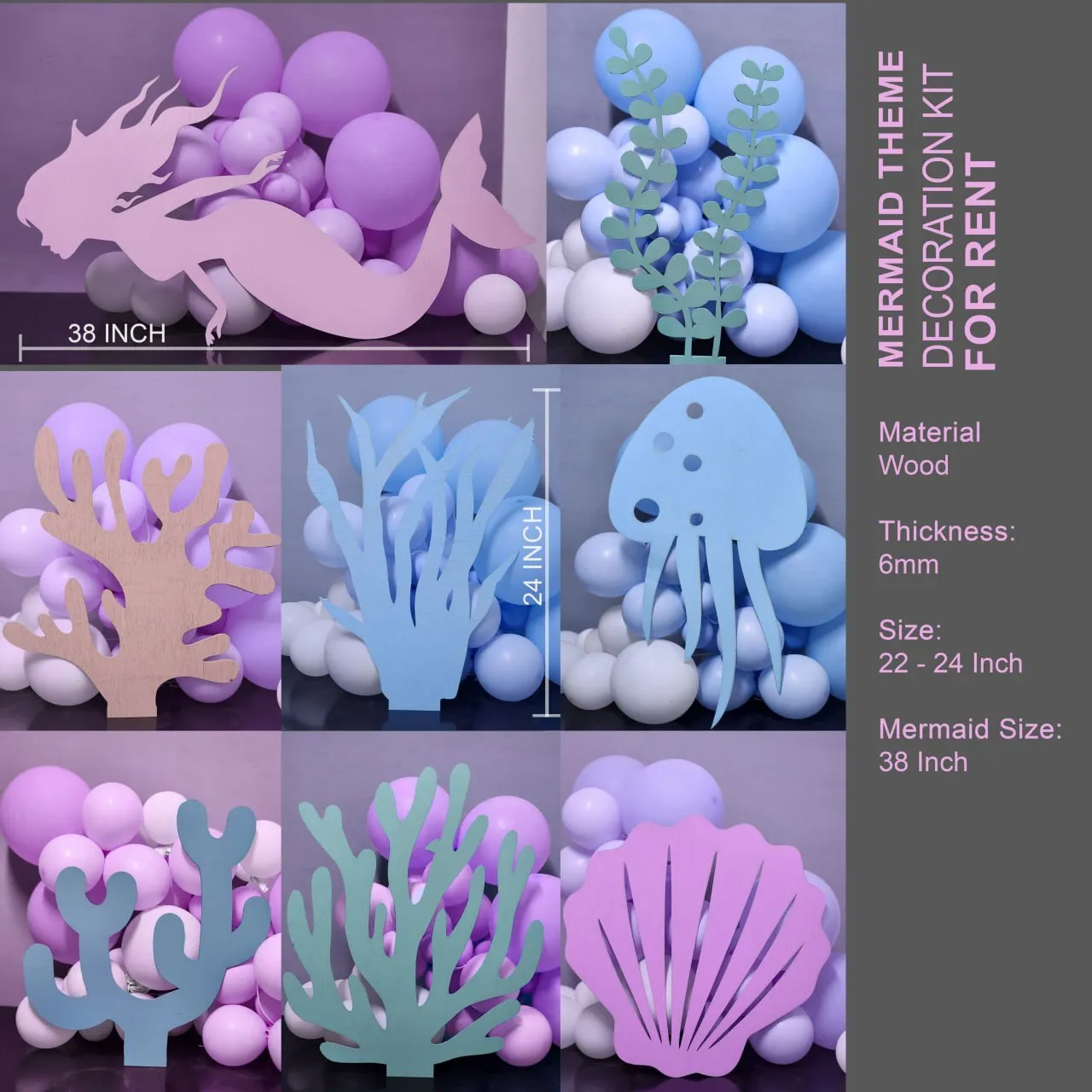 Mermaid Theme Decor Kit