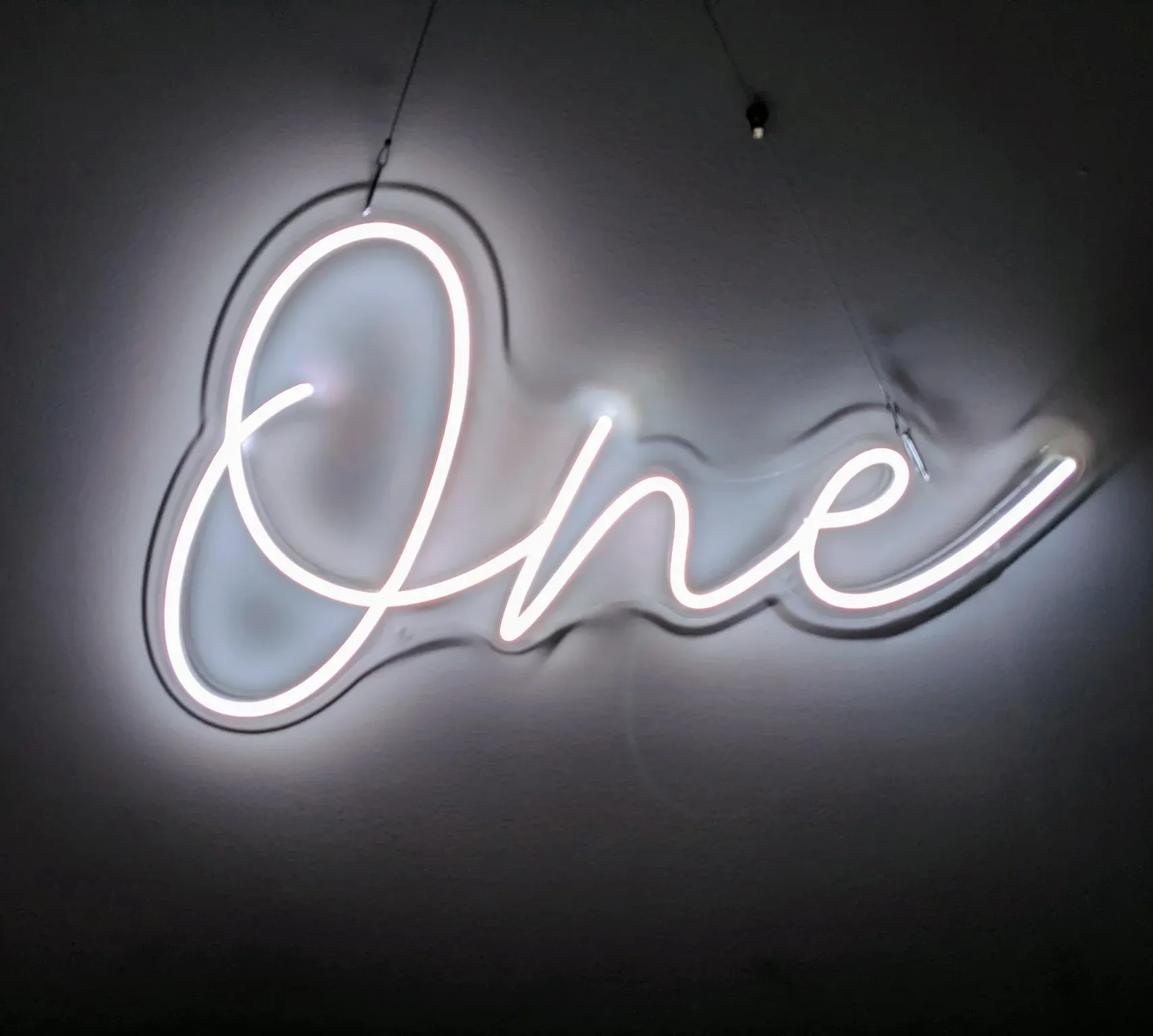 Neon Sign One Letter