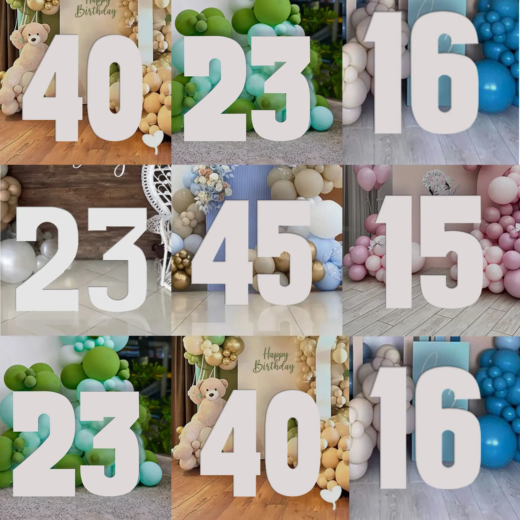 Wooden Number
