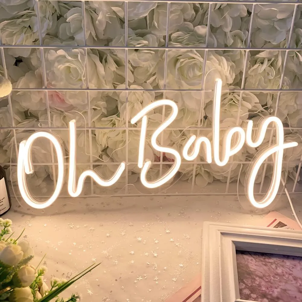Oh Baby neon letters
