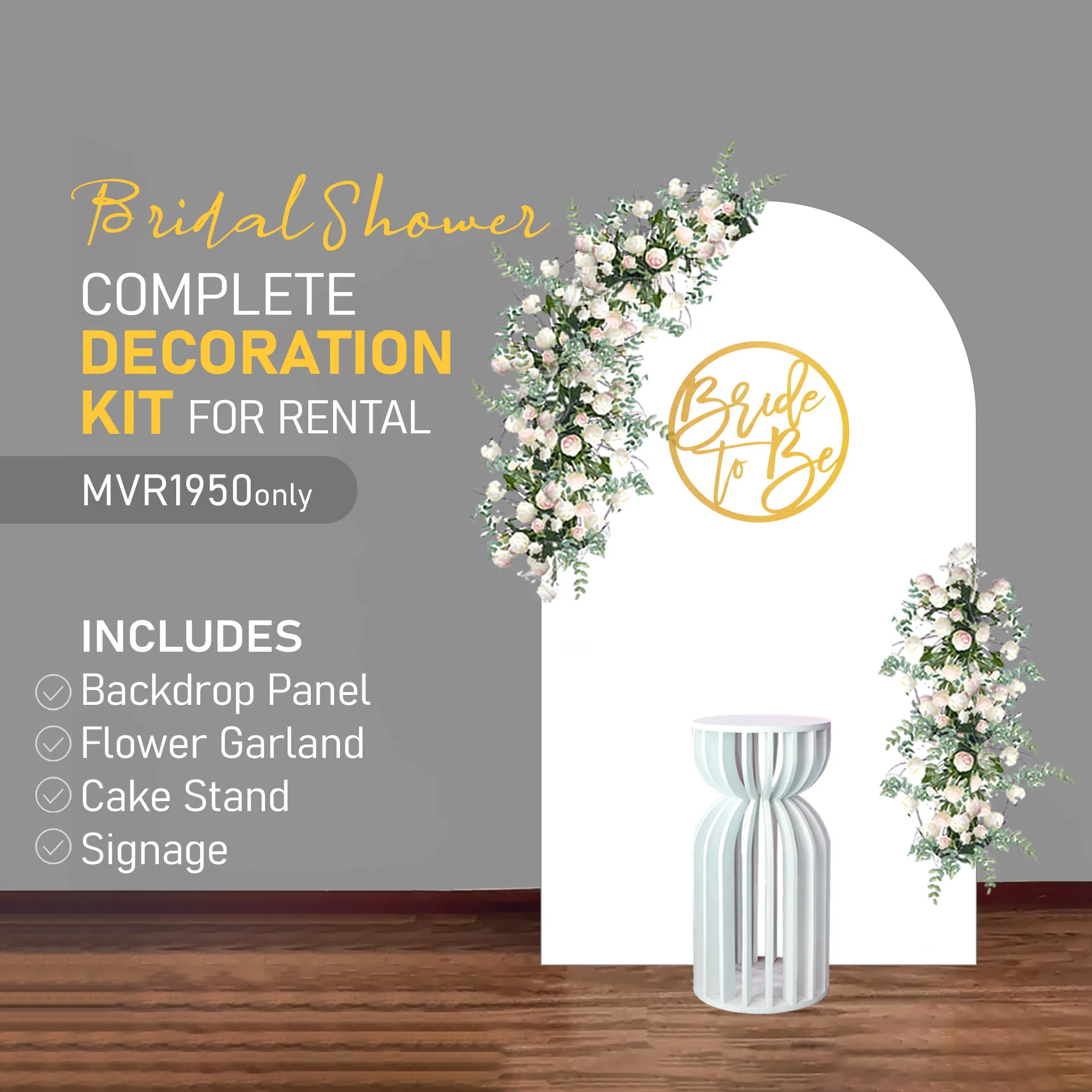 Complete Decoration Kit Bridal Shower F