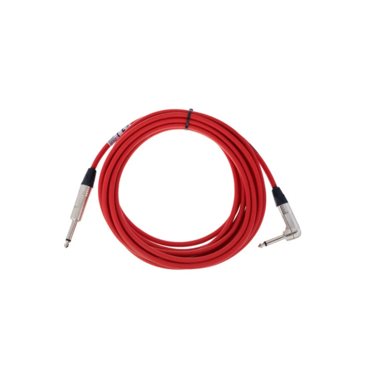Nástrojový kabel mono 6,3mm jack 6m - červený