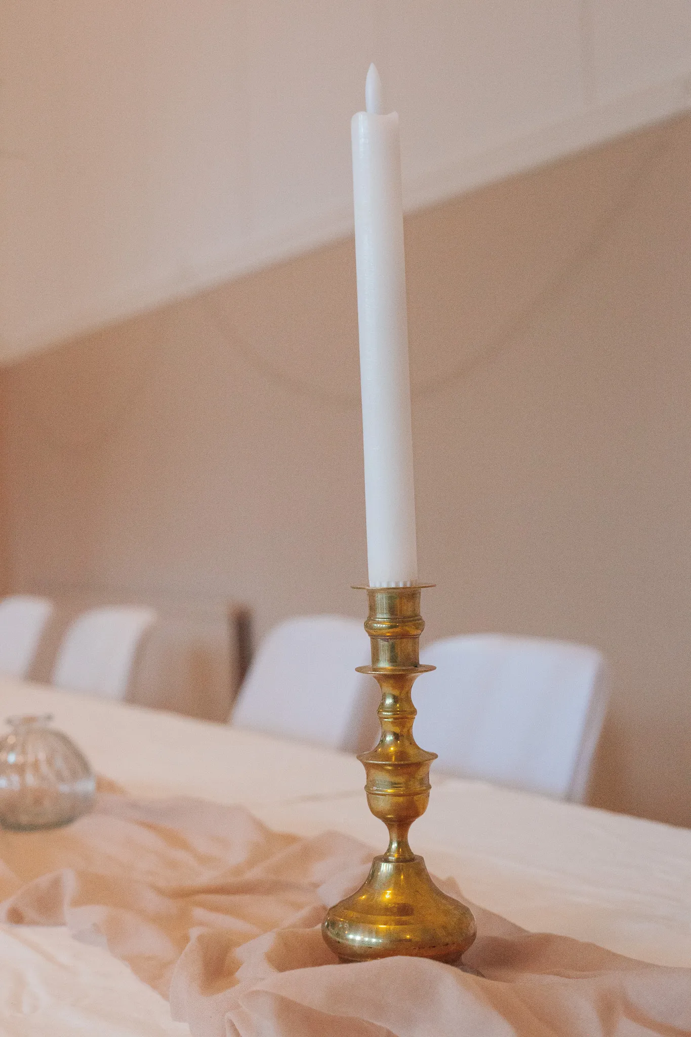 Kynttilänjalka, messinki/kultaa