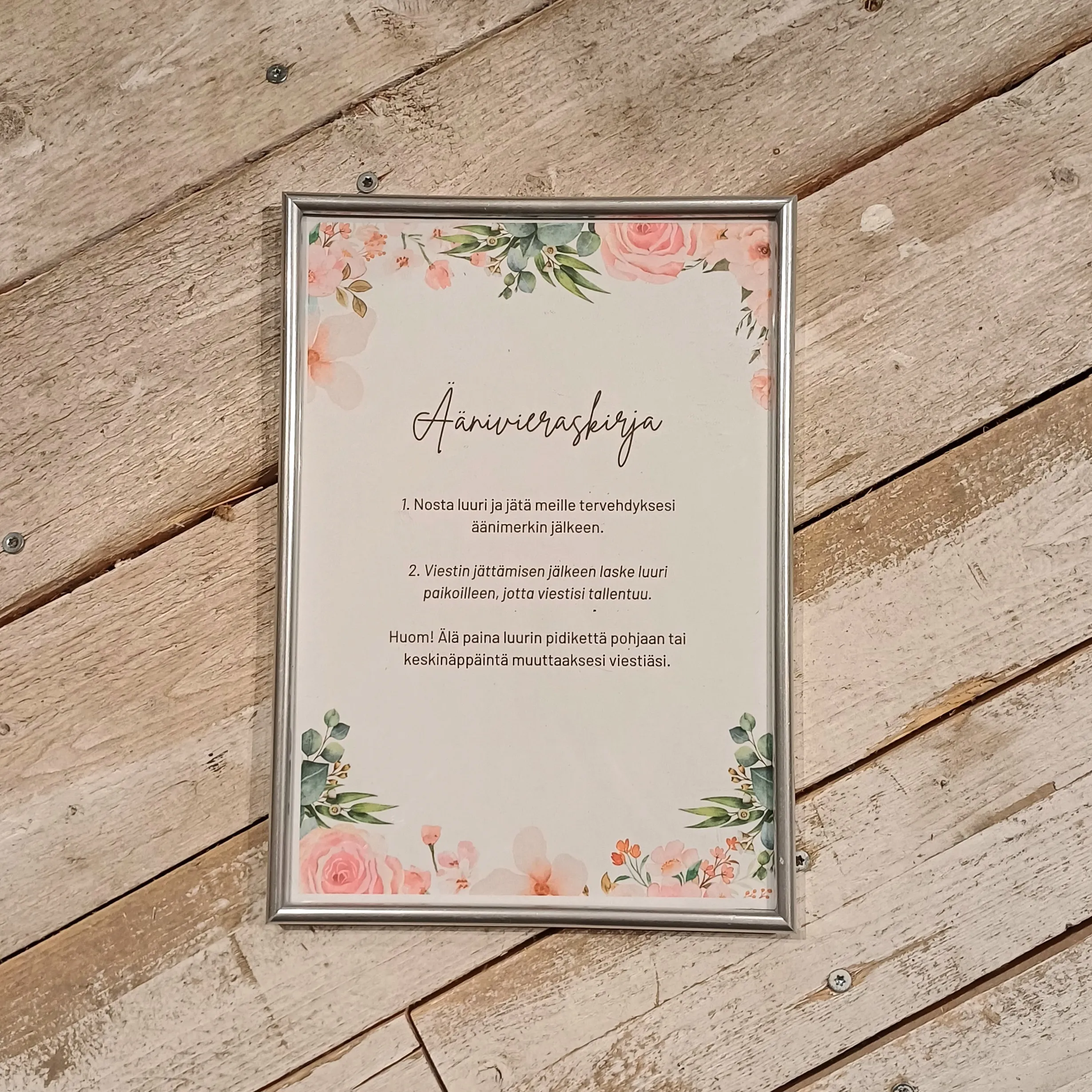 Kehys 20x30cm, hopea