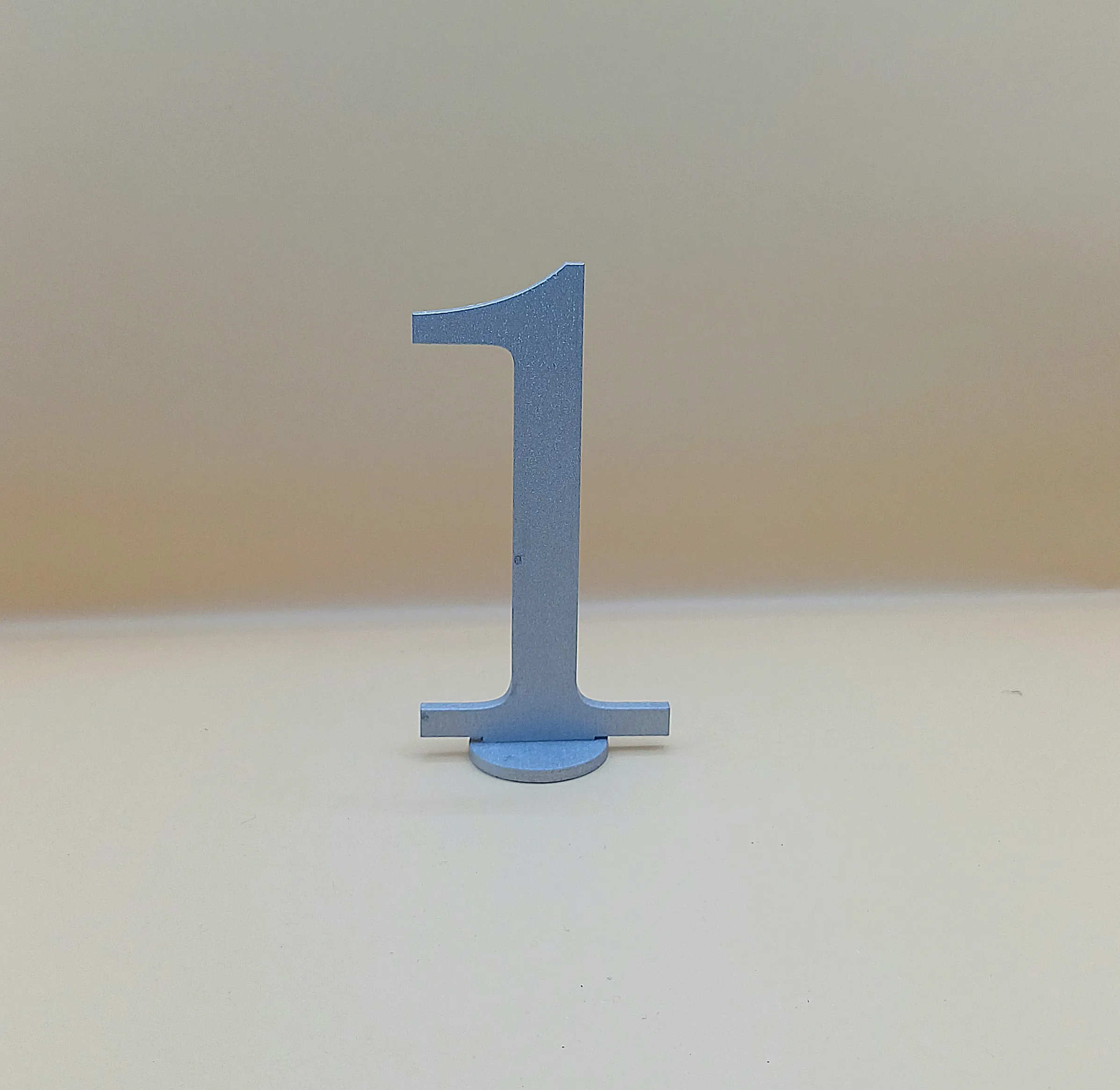 Pöytänumero 1-10, hopea