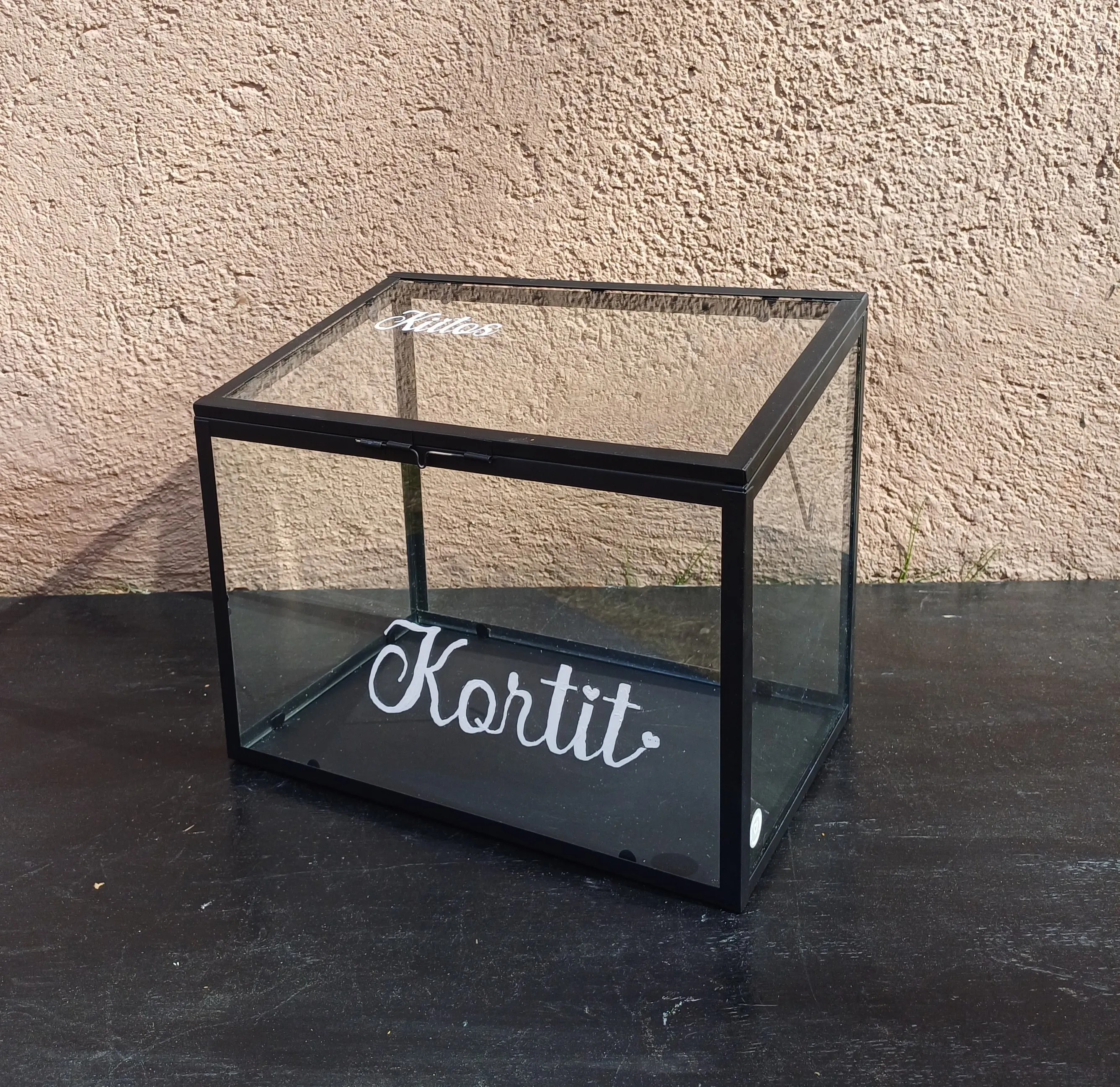 Korttilaatikko, musta