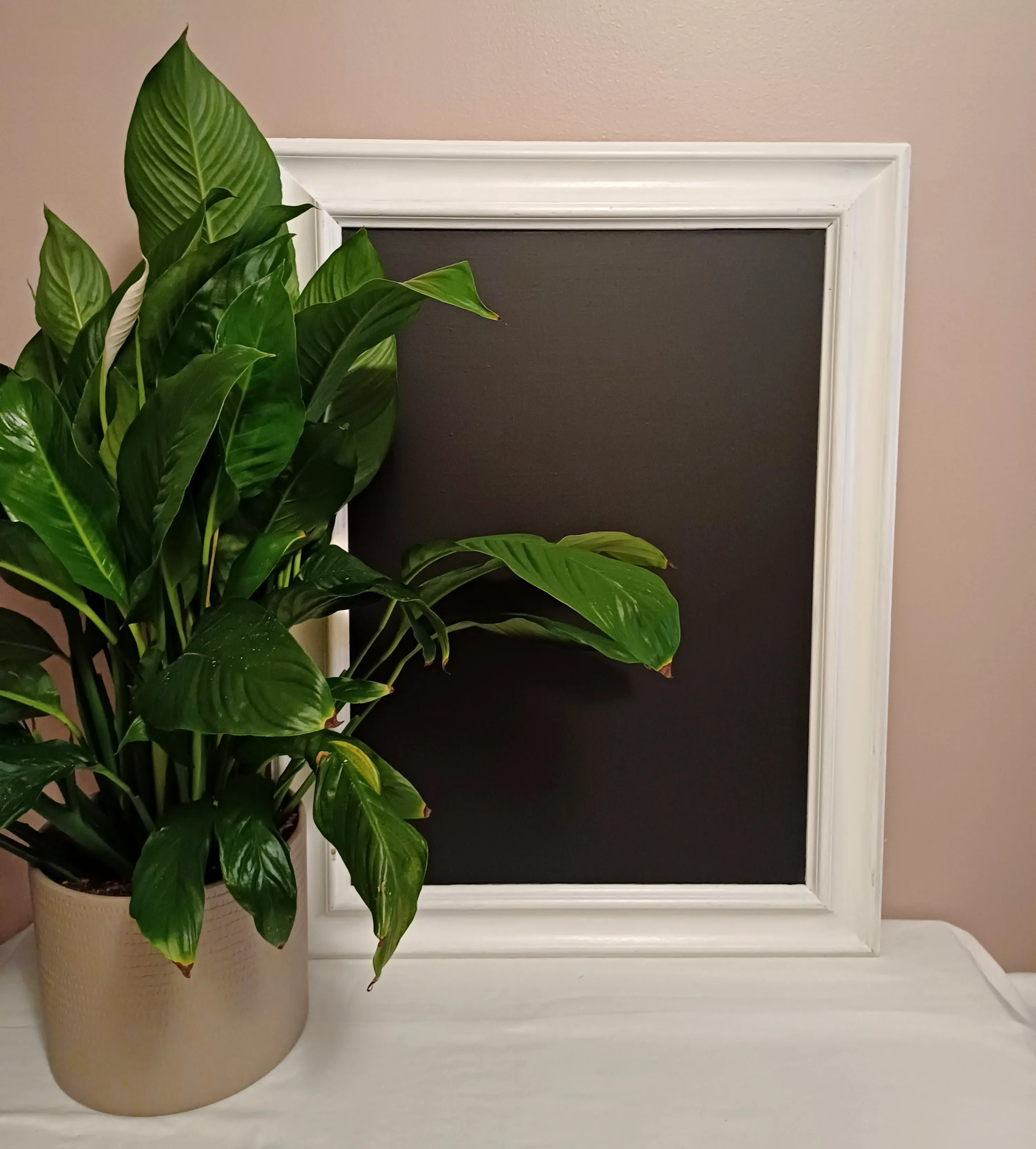 Liitutaulu, valkoinen kehys