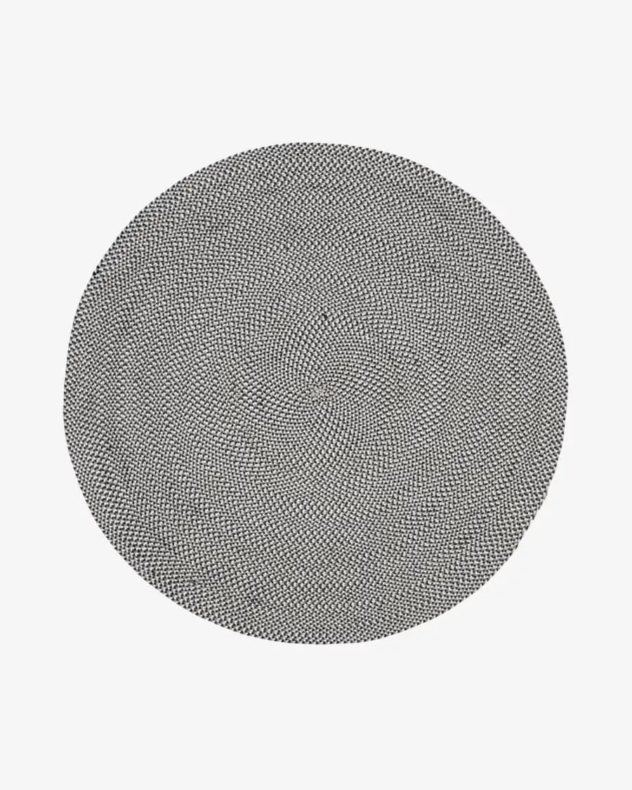 Tapete Redondo Cairo Cinza