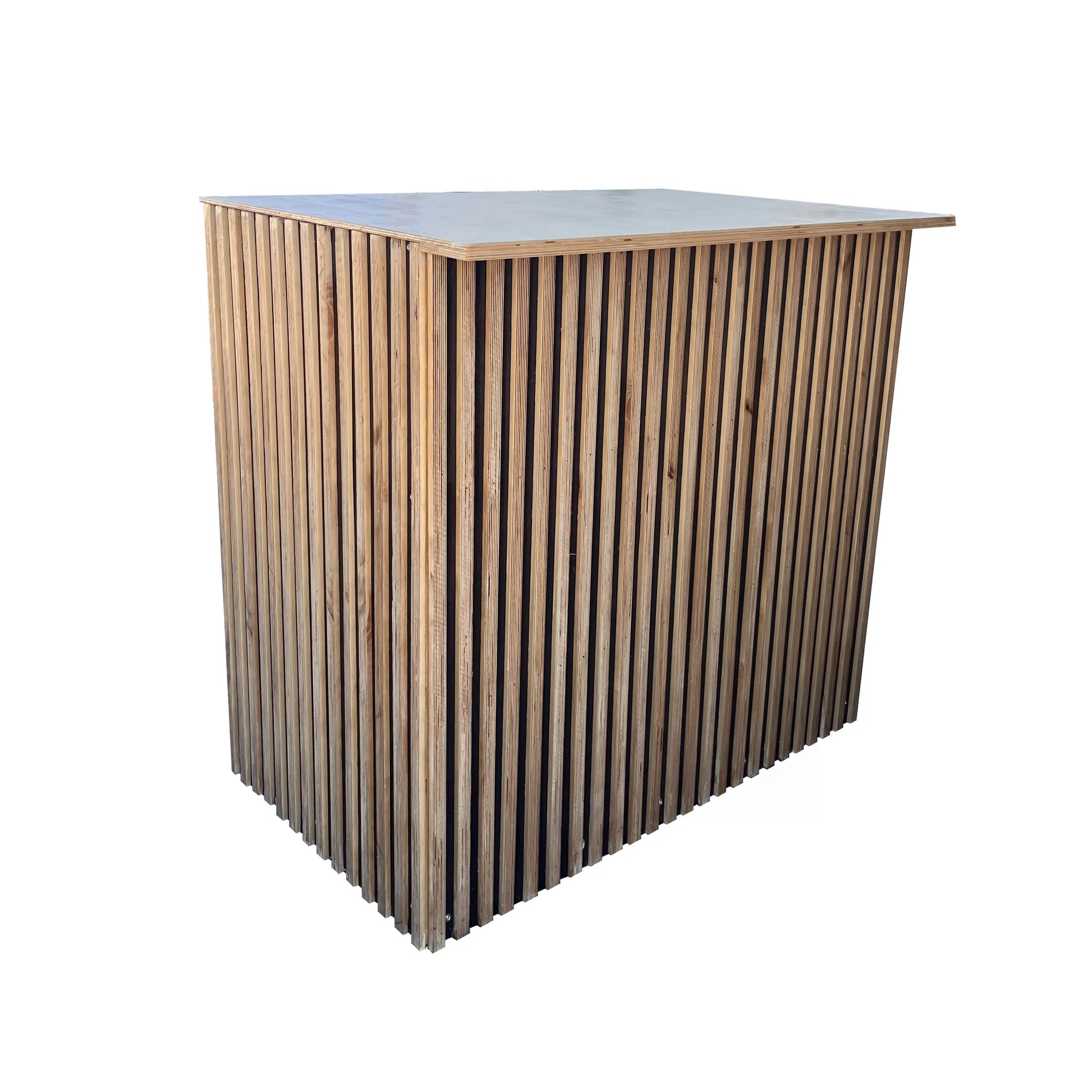 Balcão de Madeira Ripado