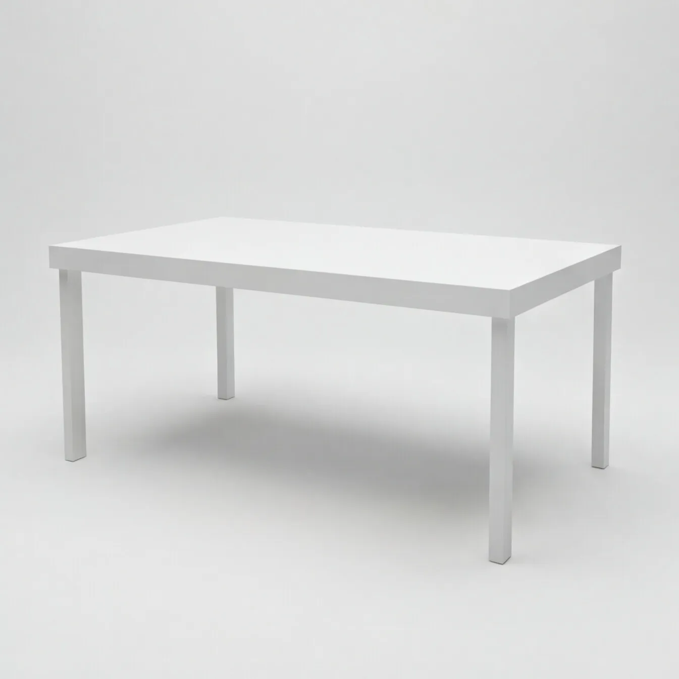 Mesa de Madeira Retangular Branca 200