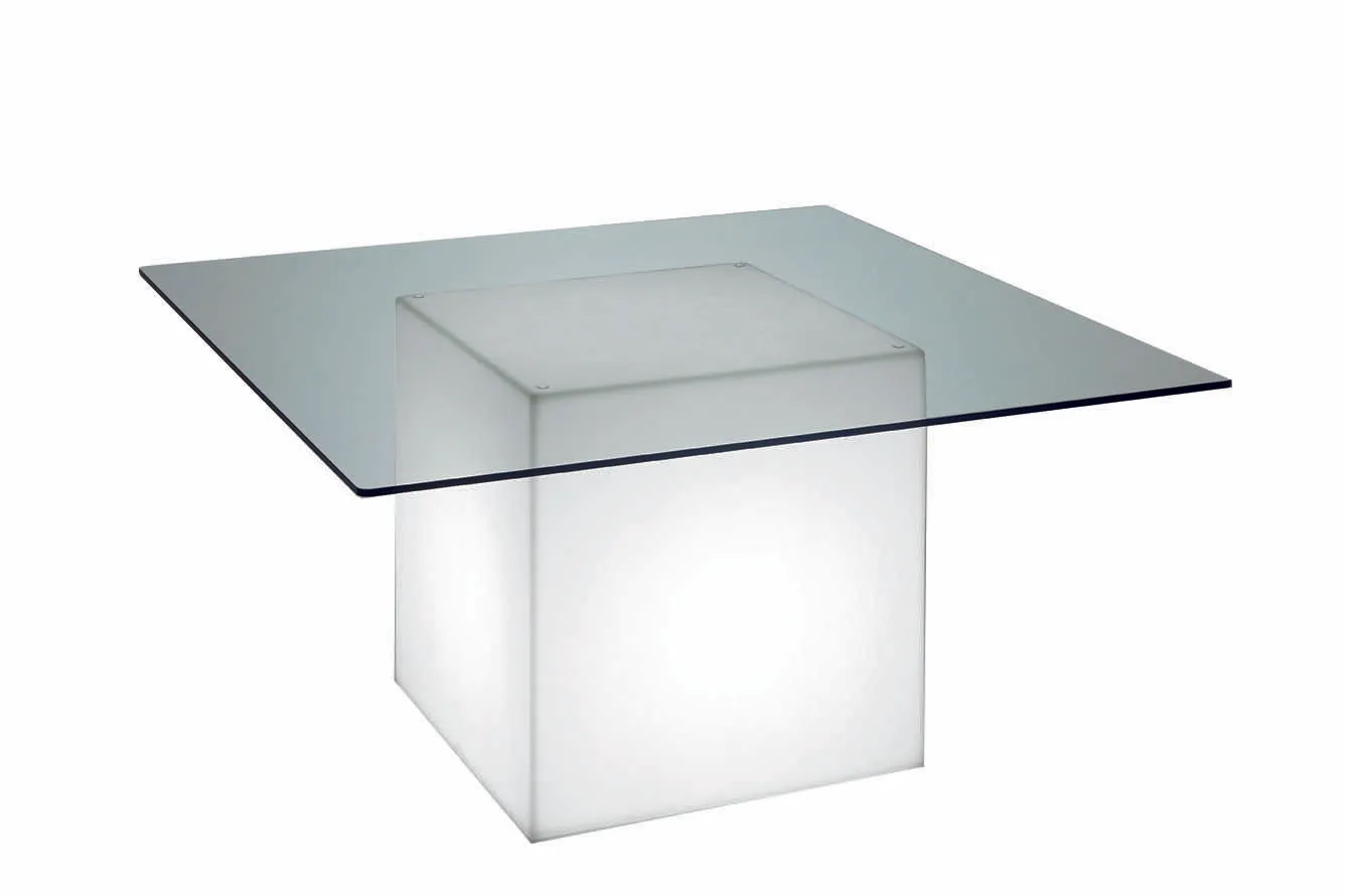 Mesa de vidro quadrada 180