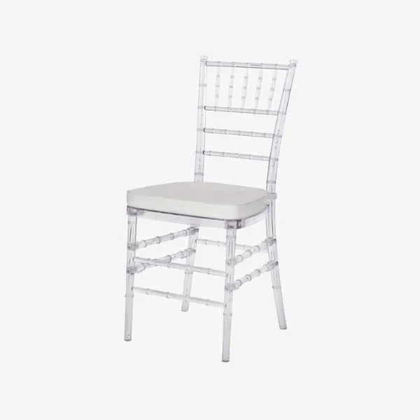 Cadeira Transparente Tiffany com coxim