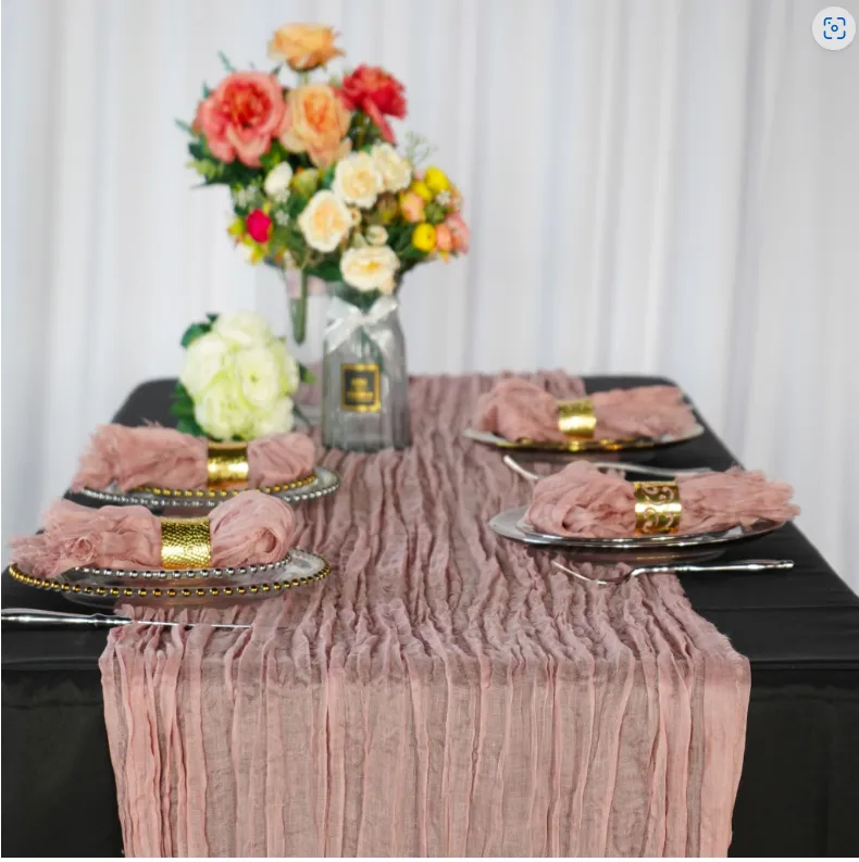 Cheesecloth Table Runners & Napkins