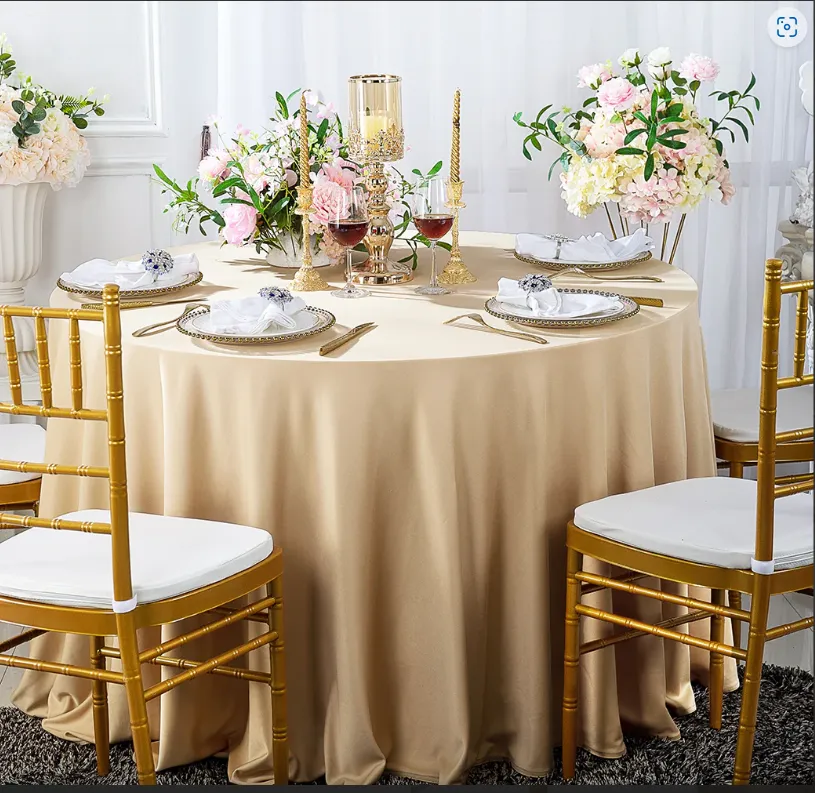 Wrinkle Free Linen - Champagne