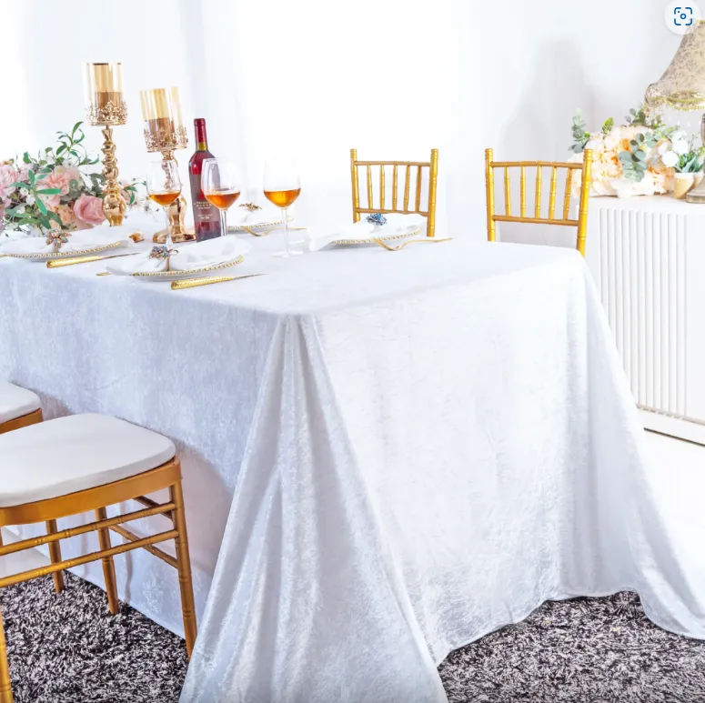 Crushed Velvet White