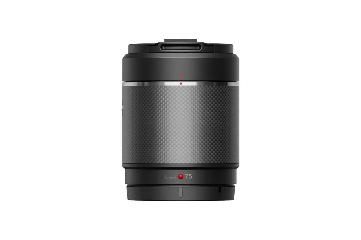 DJI 75mm f/1.8 Telephoto Lens DL mount Lens with counter weights, for Inspire 3