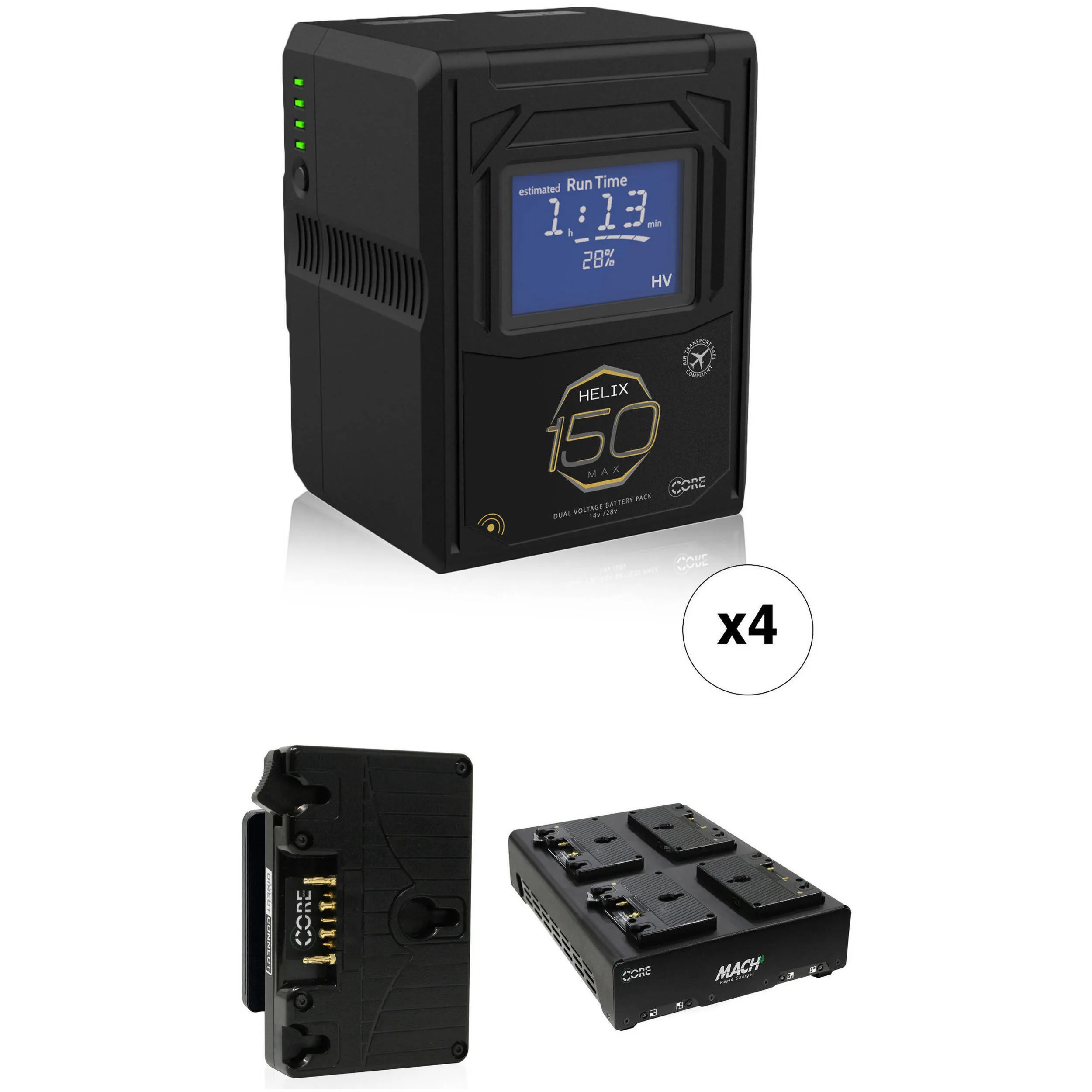 Core B-Mount Battery Kit (4-Pack)