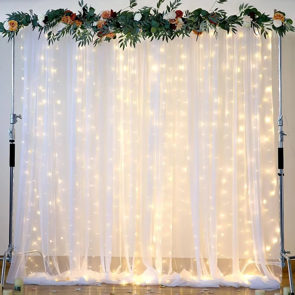 Fairy lights for drapes