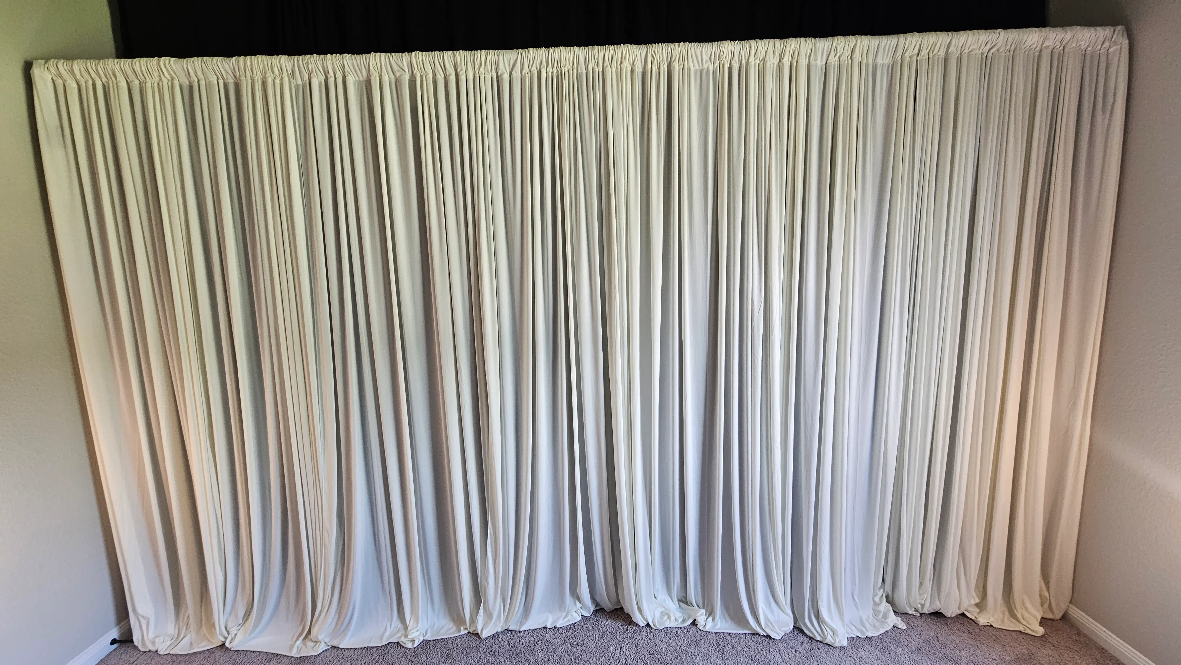 Ivory Polyester drape 