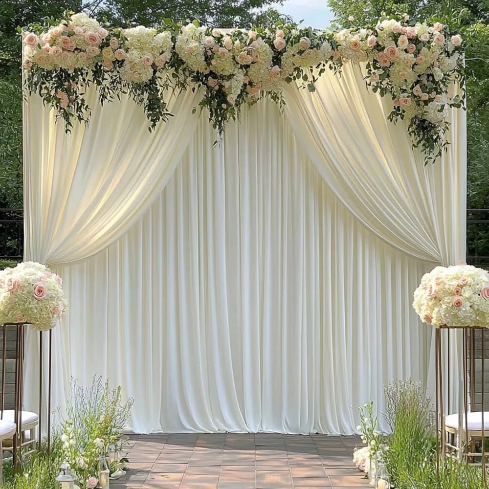 10' x 10' Ivory polyester backdrop