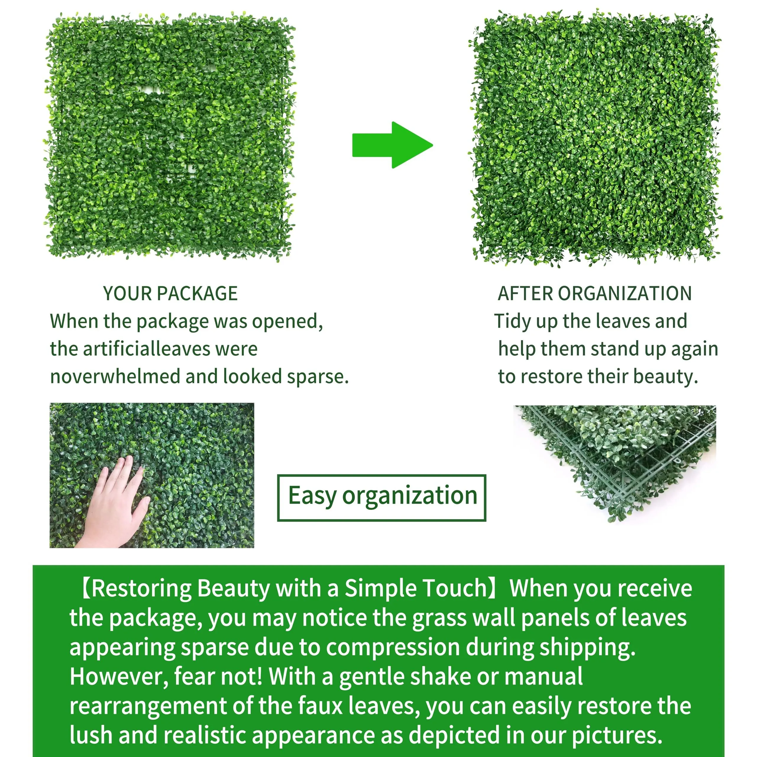 8' x 8' Faux Boxwood Backdrop