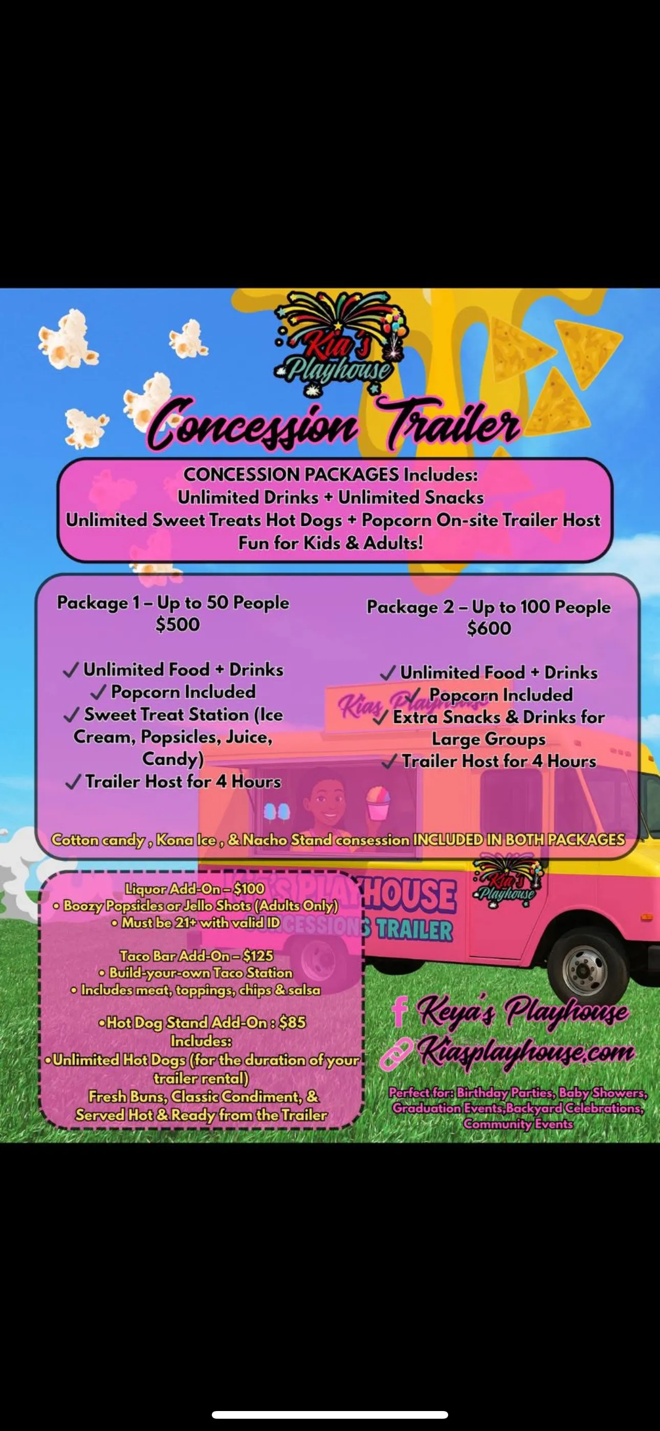 Kiasplayhouse Cincinnati concession trailer 