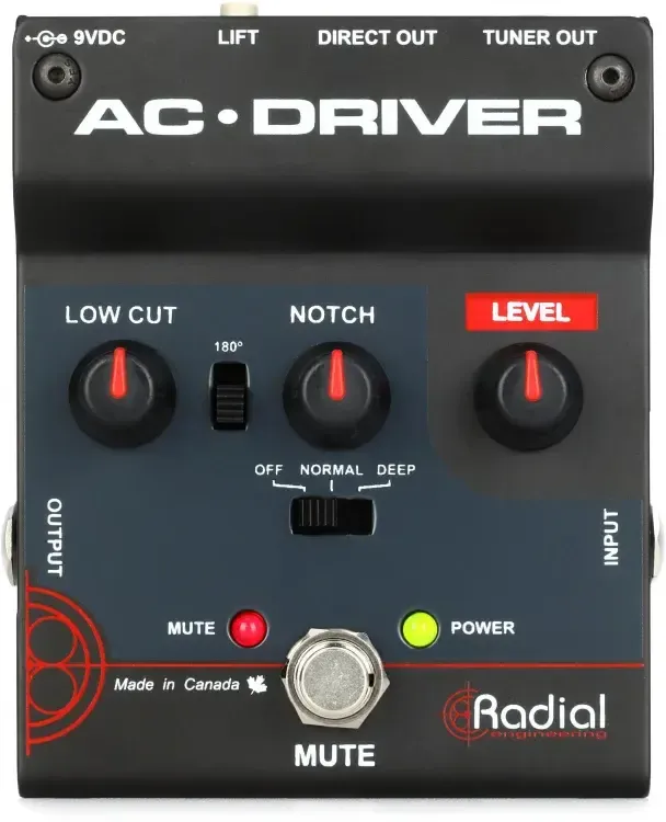 Radial AC Driver Acoustic Preamp Pedal