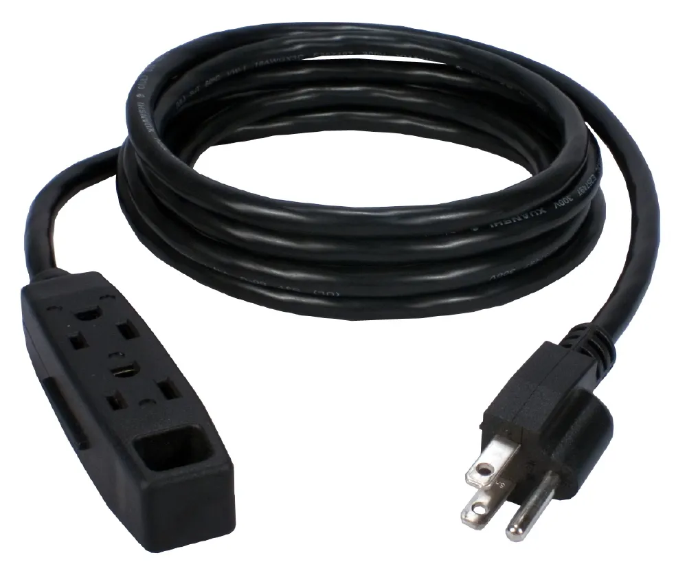 10' Electrical Extension with three outlets