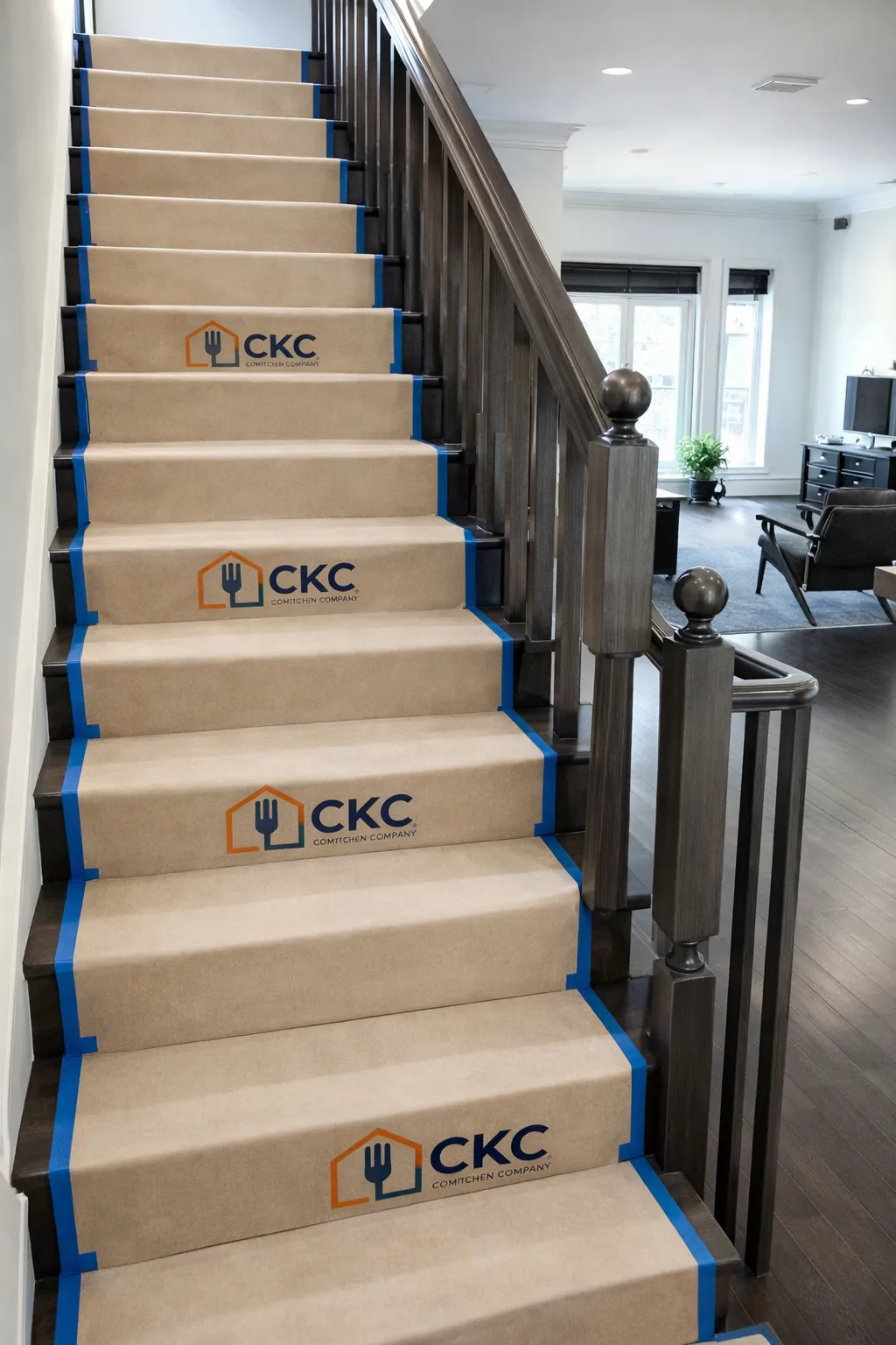 Stair Floor Protection-light