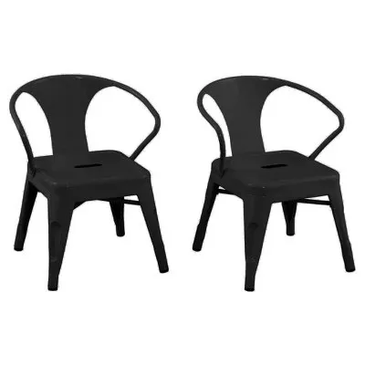 Black Metal Kids Chairs