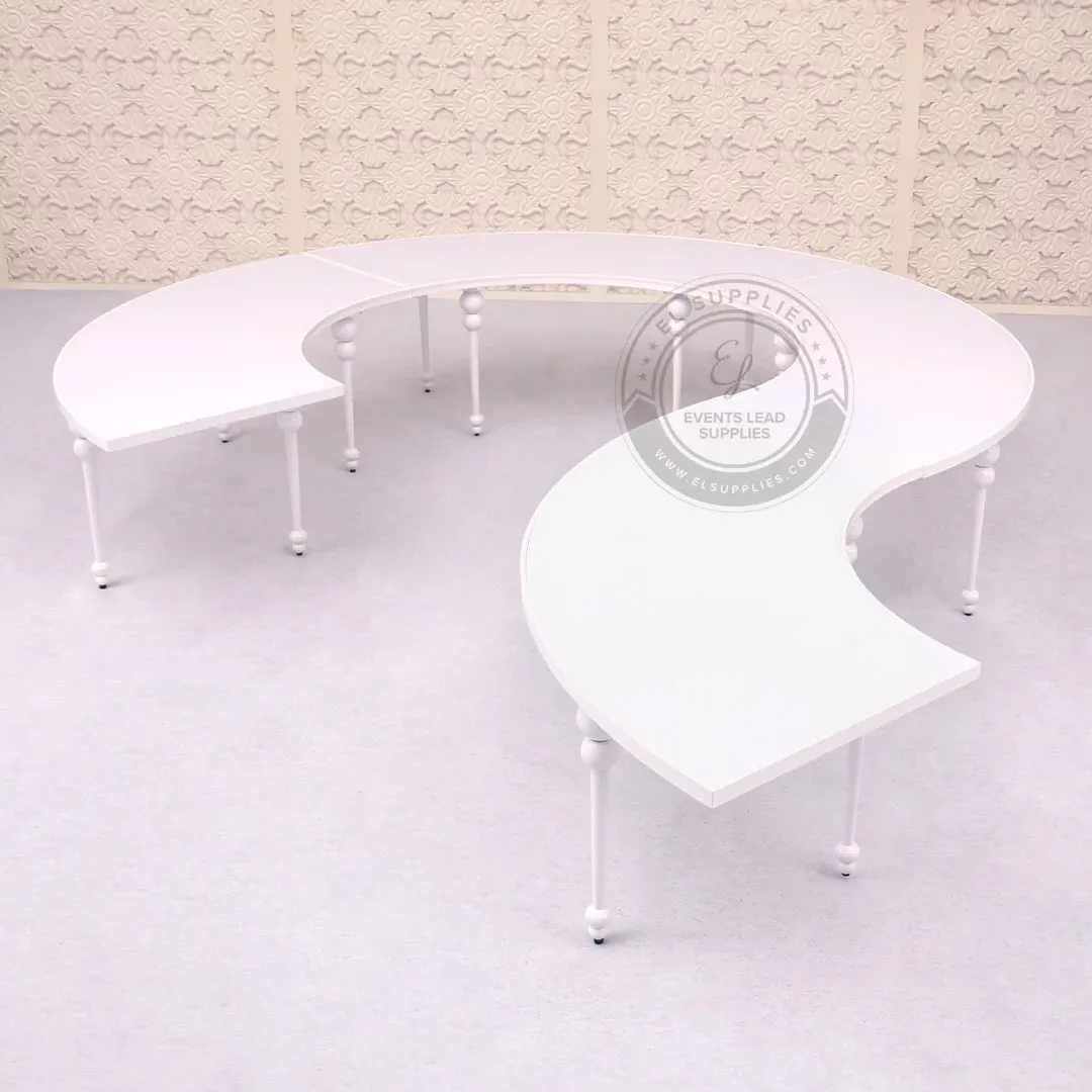 Swirl White Kids Table 