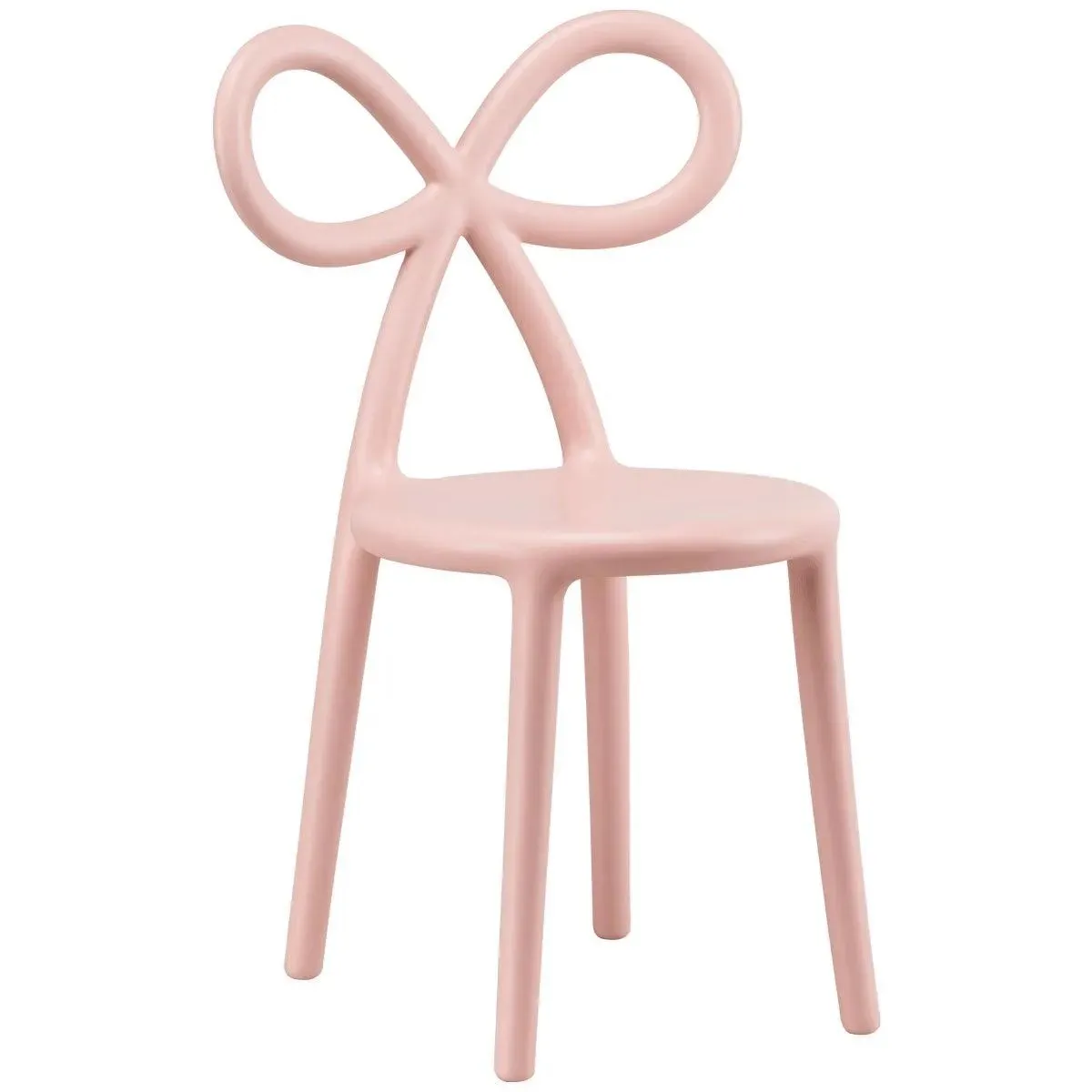 Pink Bow Resin Chair